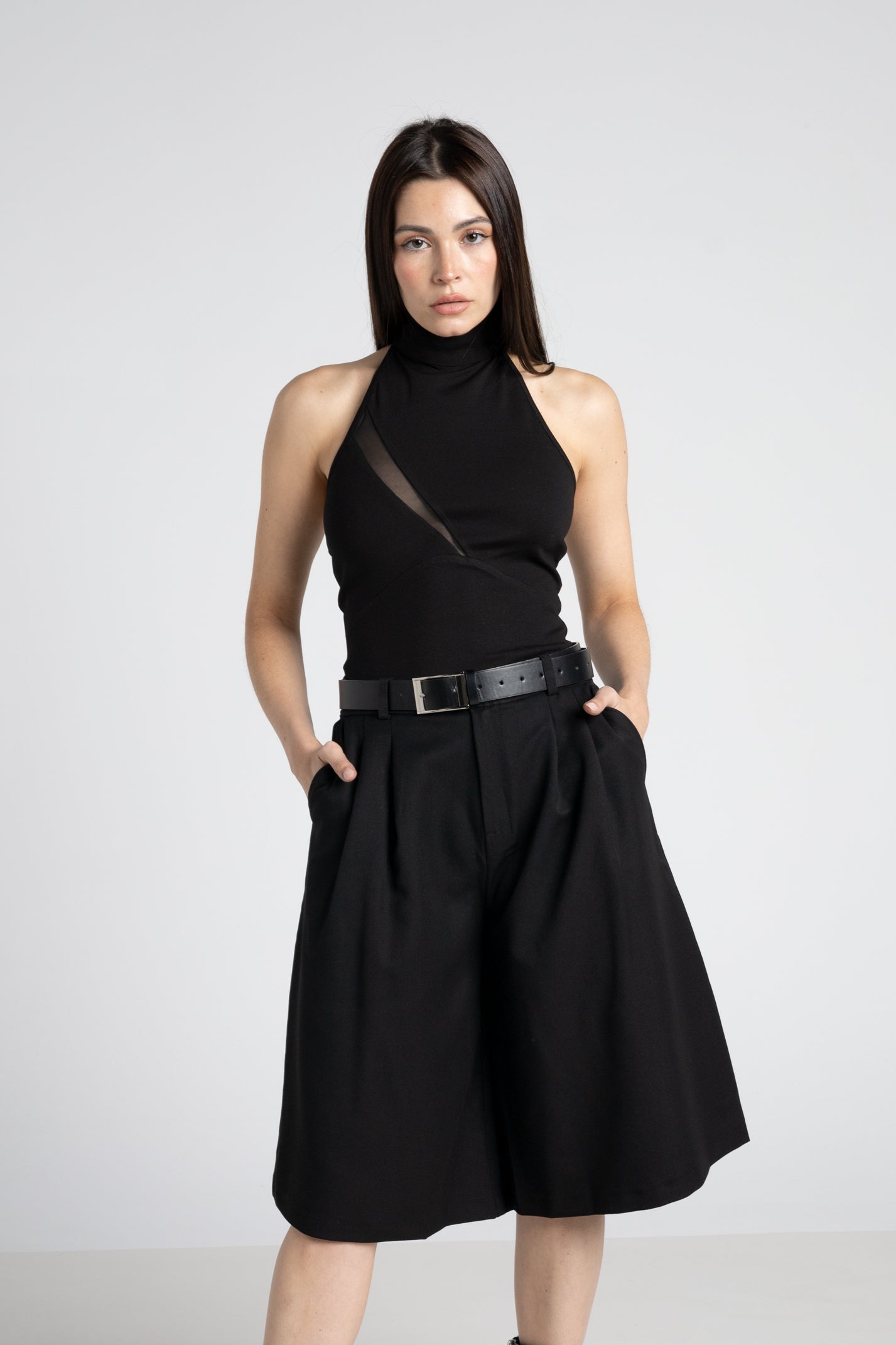 Cropped Wide Leg Trouser - Tailor Jorts