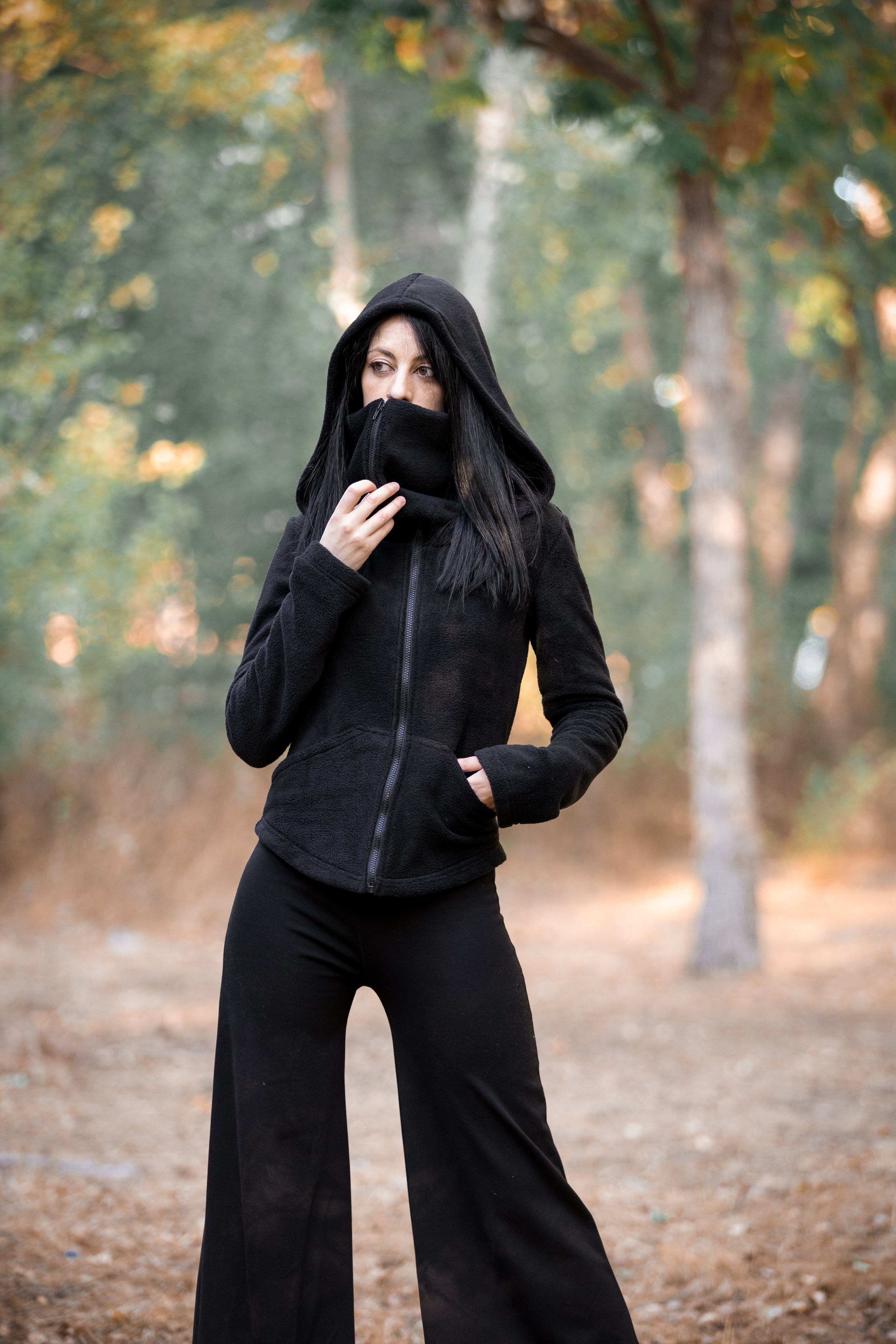 Green Ninja Hooded Fleece Jacket