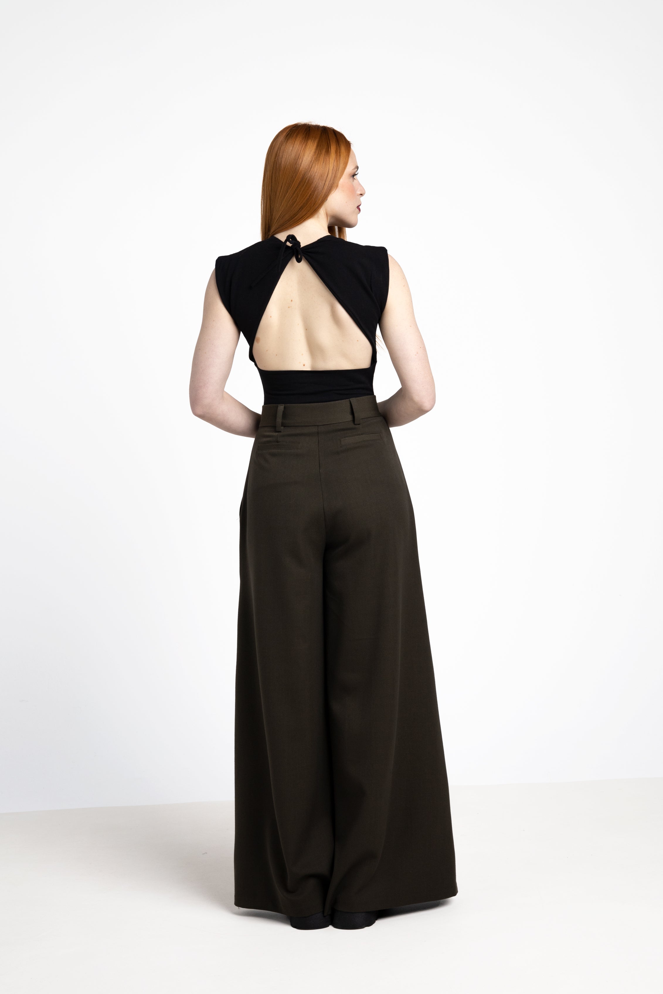 Kaori backless top - Square neck Organic cotton