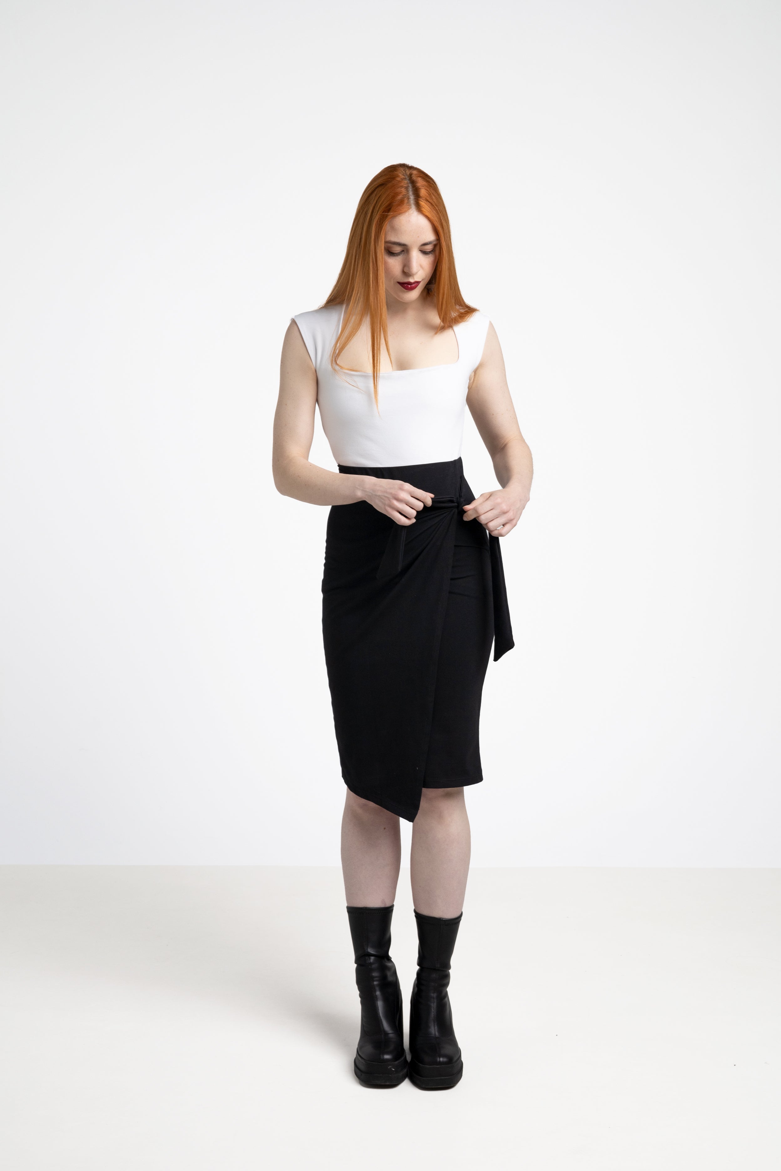 Kaori backless top white - Organic cotton