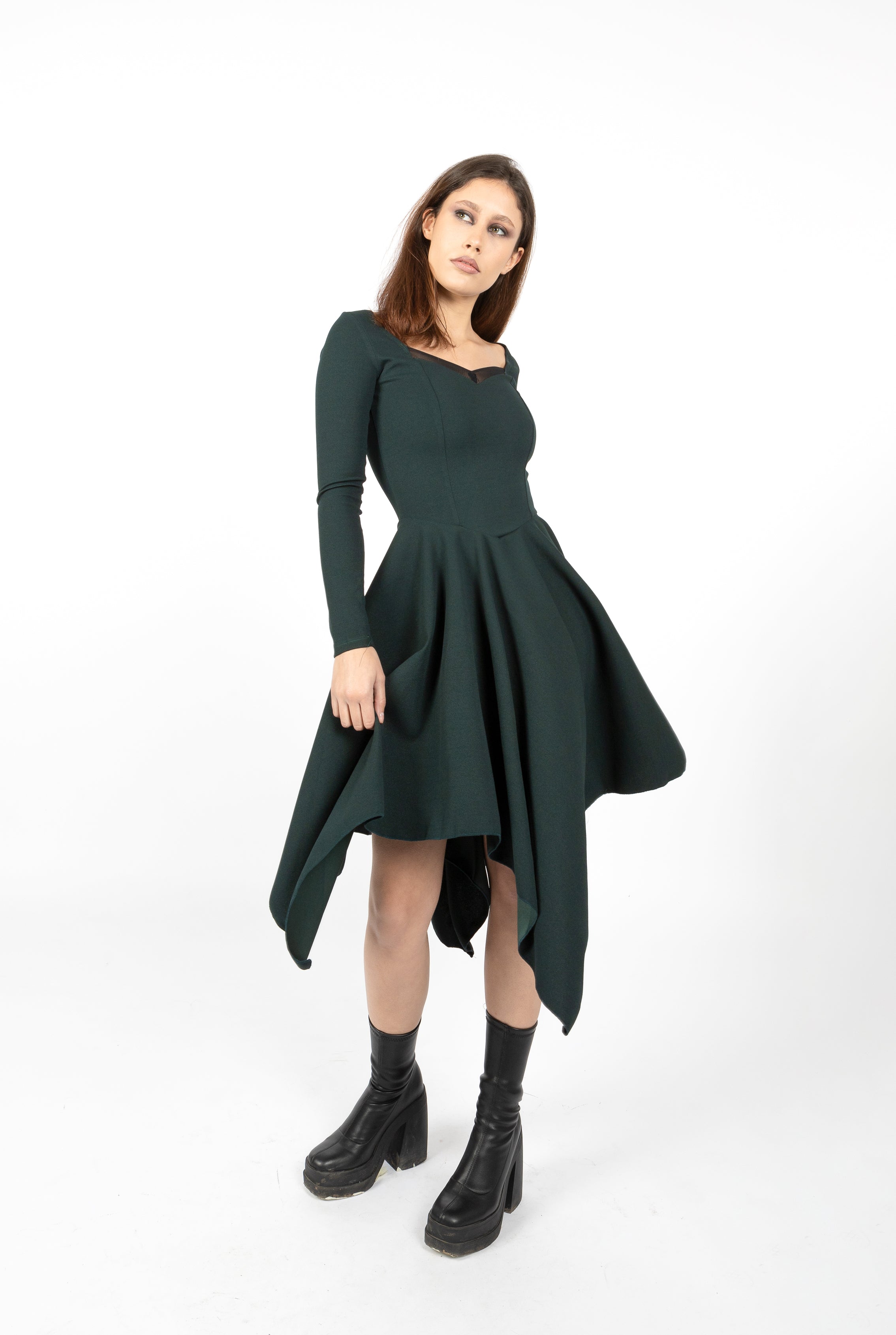 Witch coset faery asymmetric sleeve dress