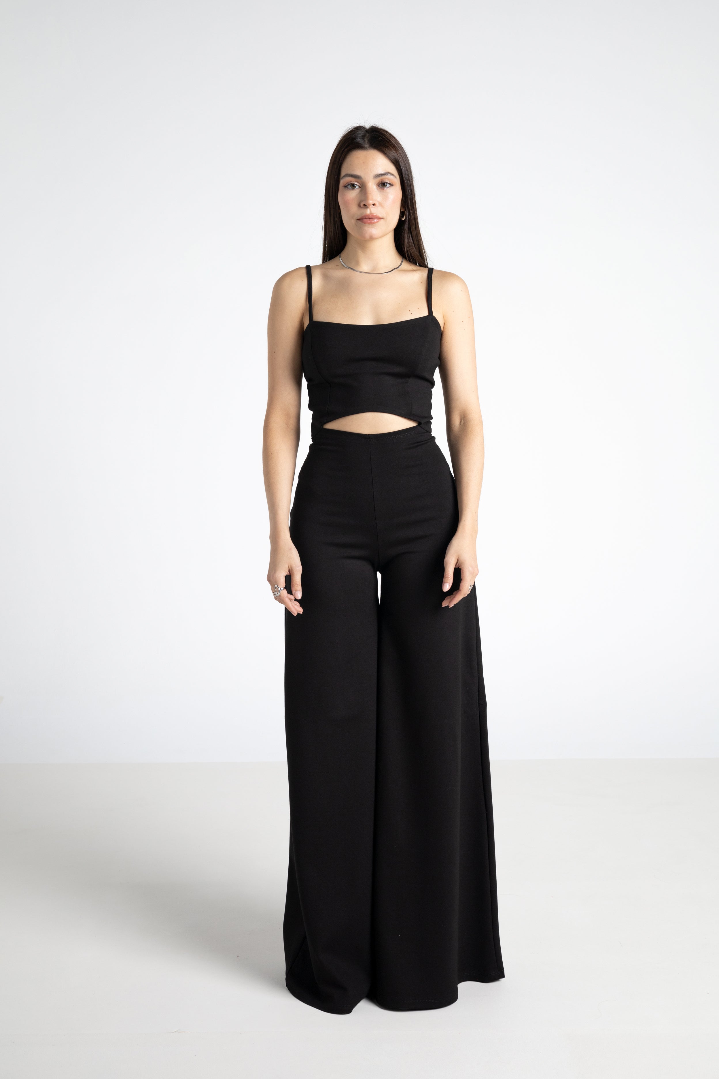 Mono de pierna ancha negro