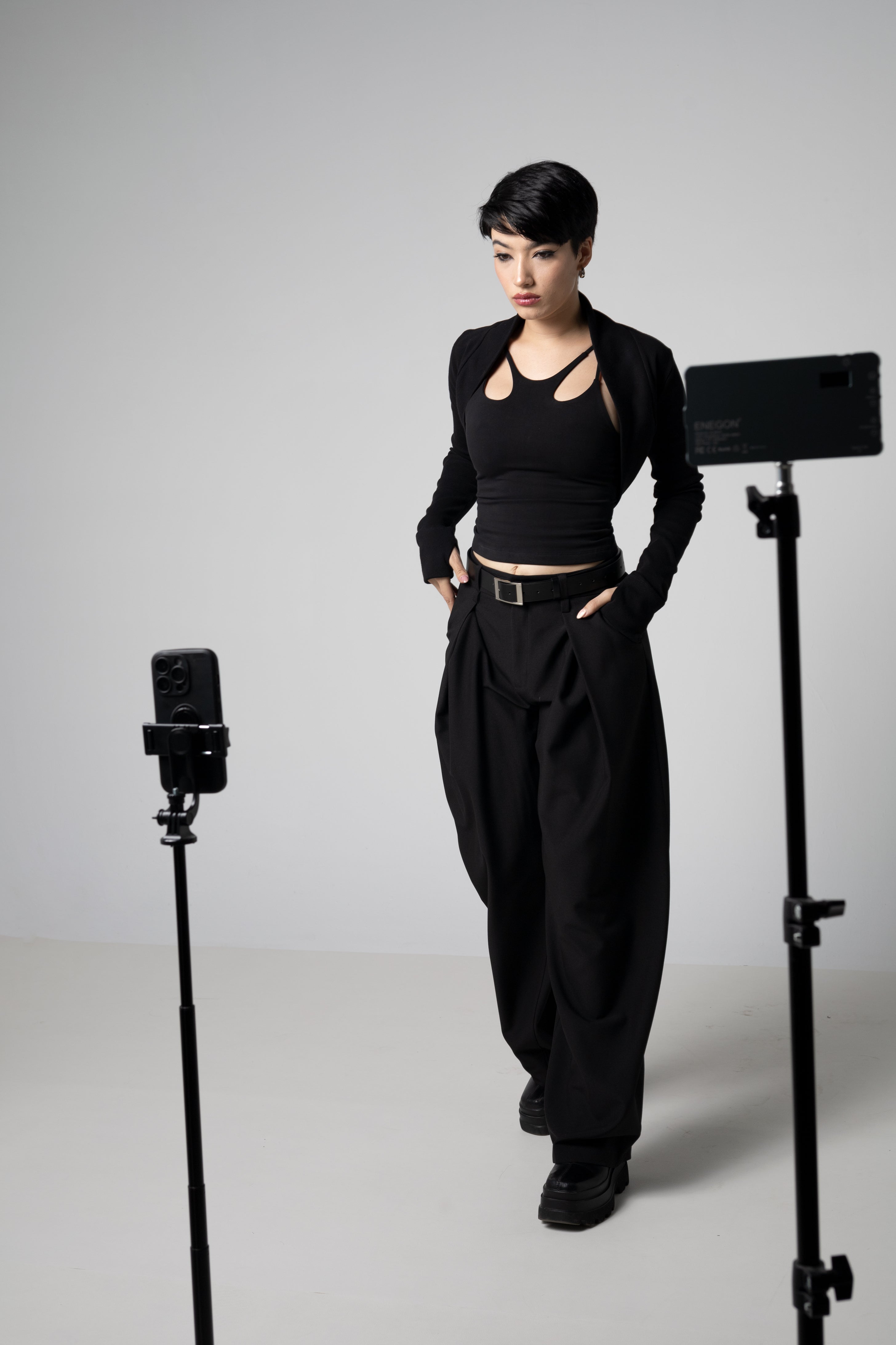 Organic Cotton Rib Shrug – Long Sleeve Layer with Thumbholes - XS to 2XL