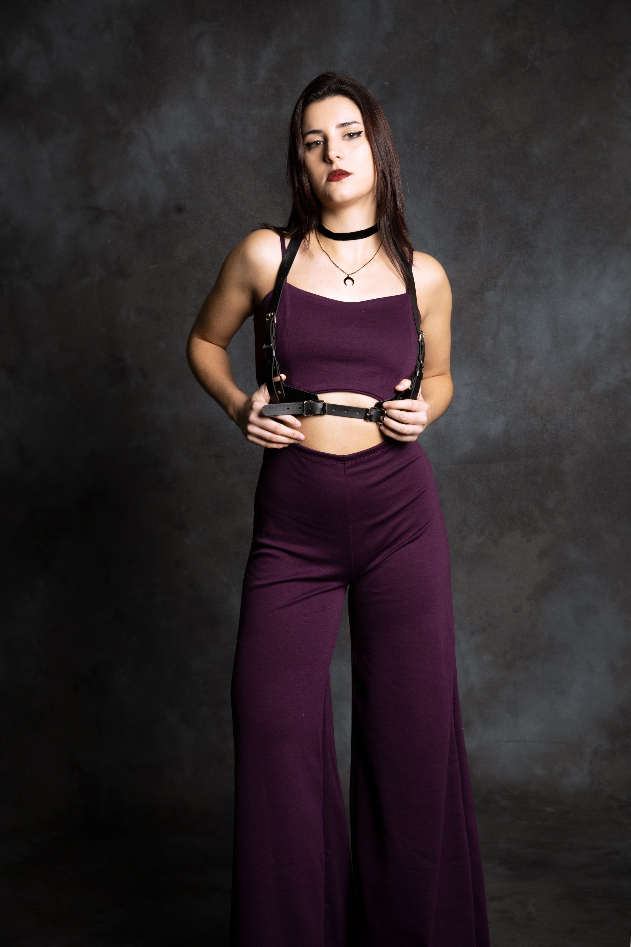 Mono de pierna ancha negro