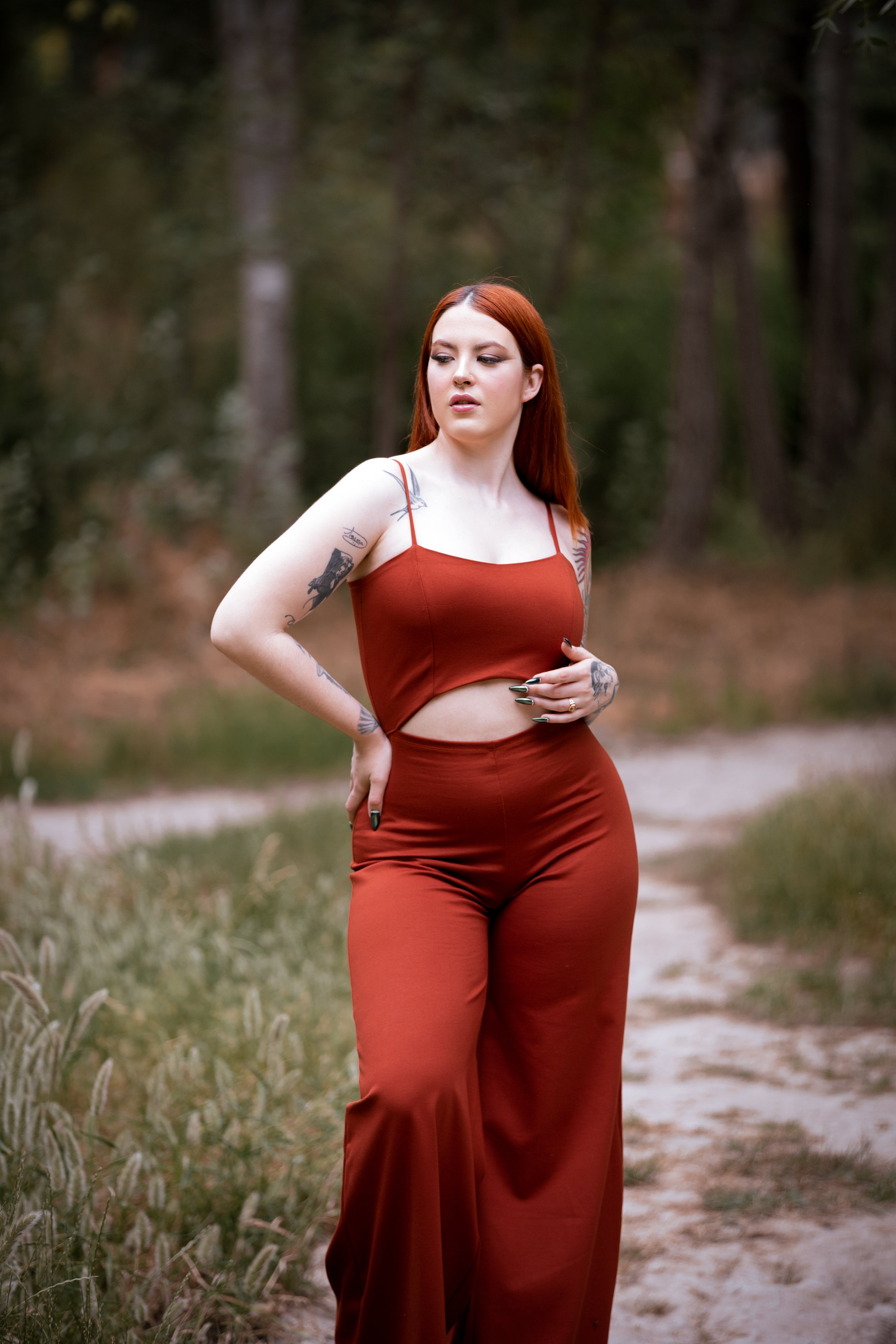 ONLY XL - Orange Wide leg jumpsuit