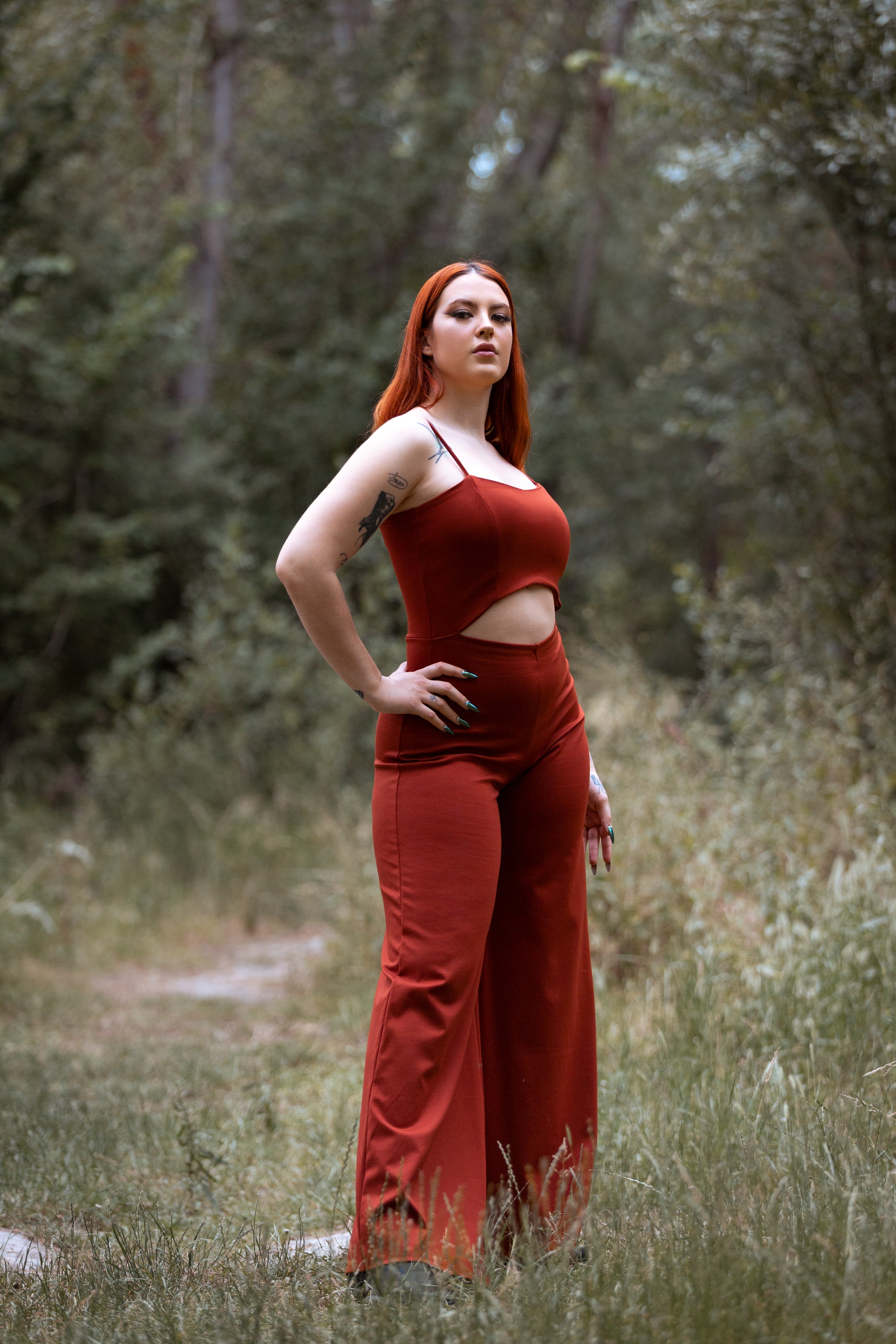 ONLY XL - Orange Wide leg jumpsuit