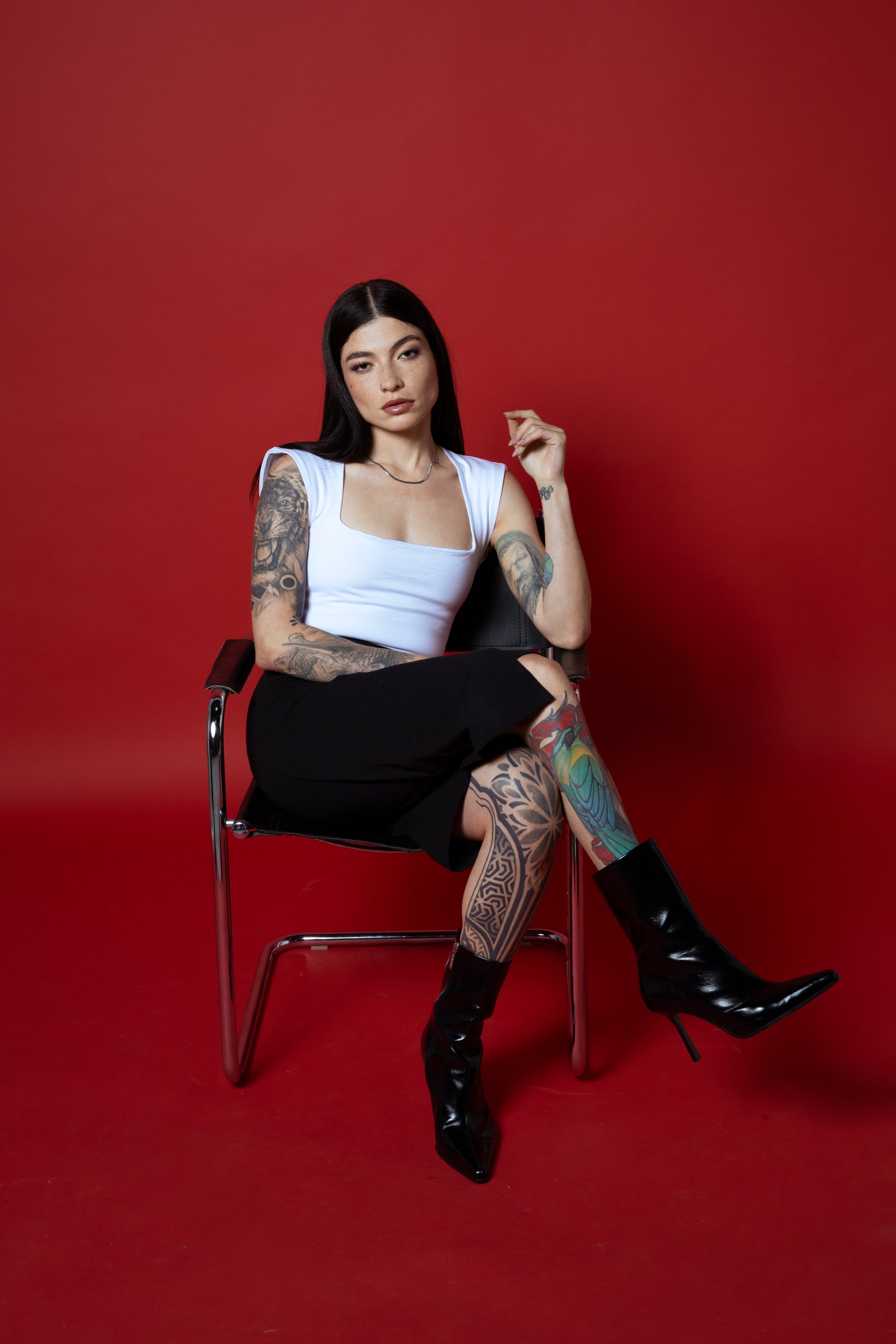 Top sin espalda Kaori blanco - Algodón orgánico