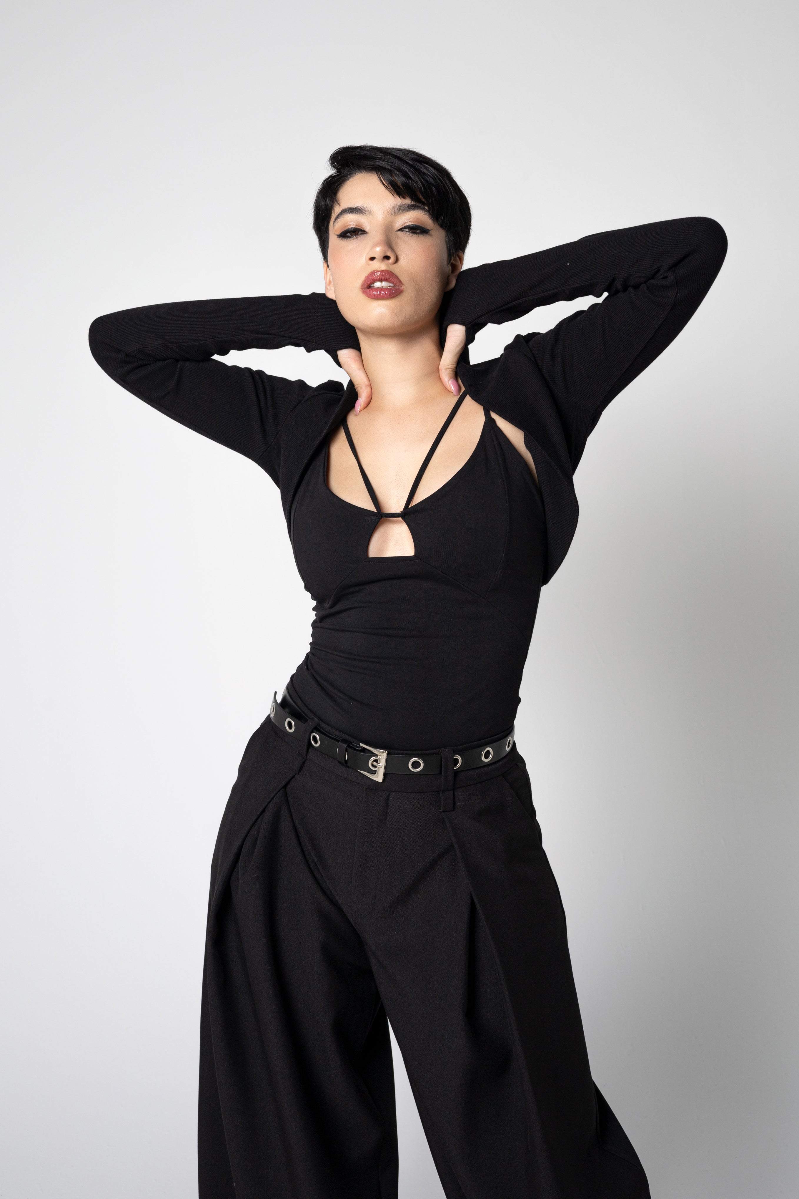 Organic Cotton Rib Shrug – Long Sleeve Layer with Thumbholes - XS to 2XL
