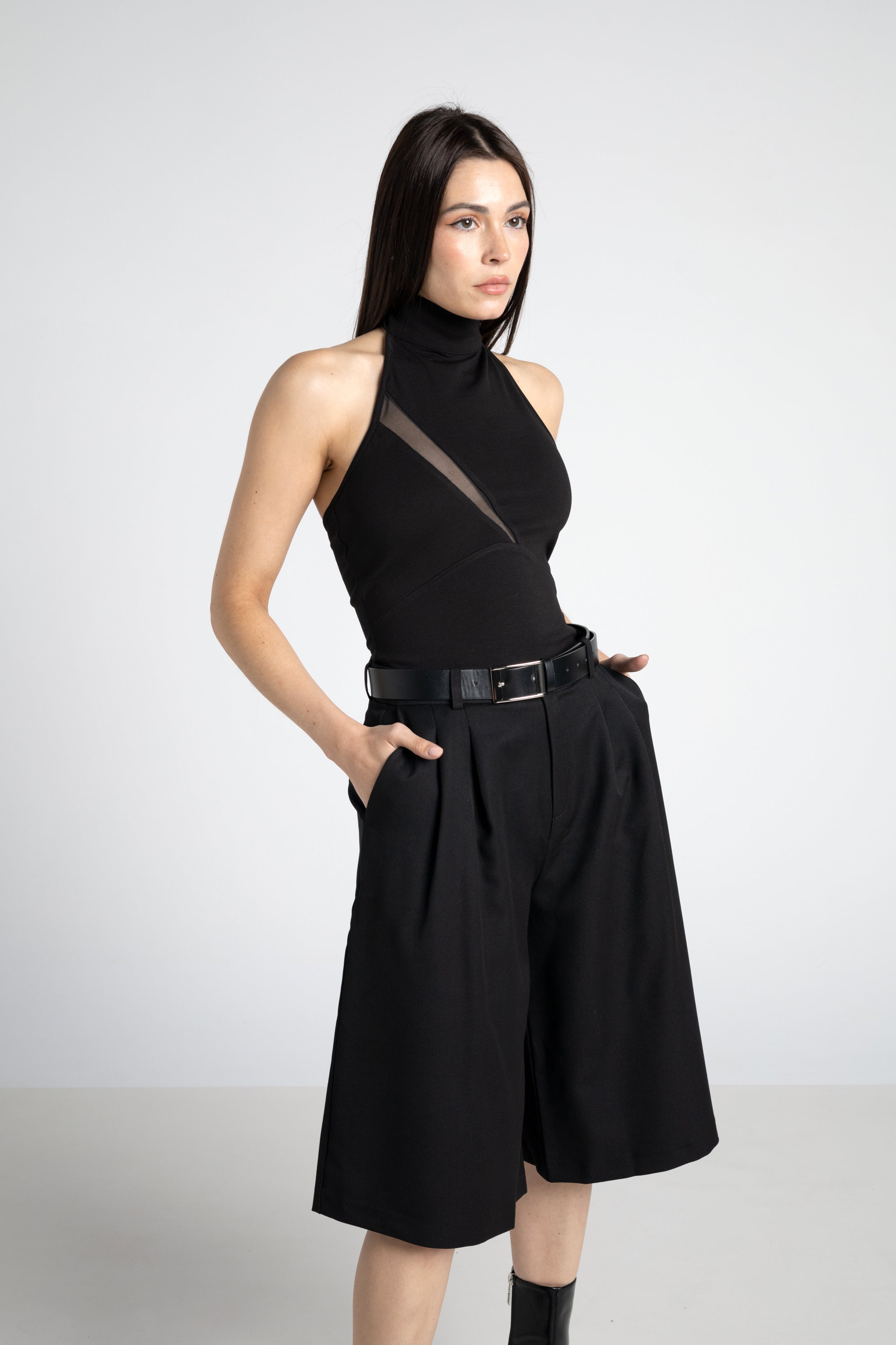 Cropped Wide Leg Trouser - Tailor Jorts
