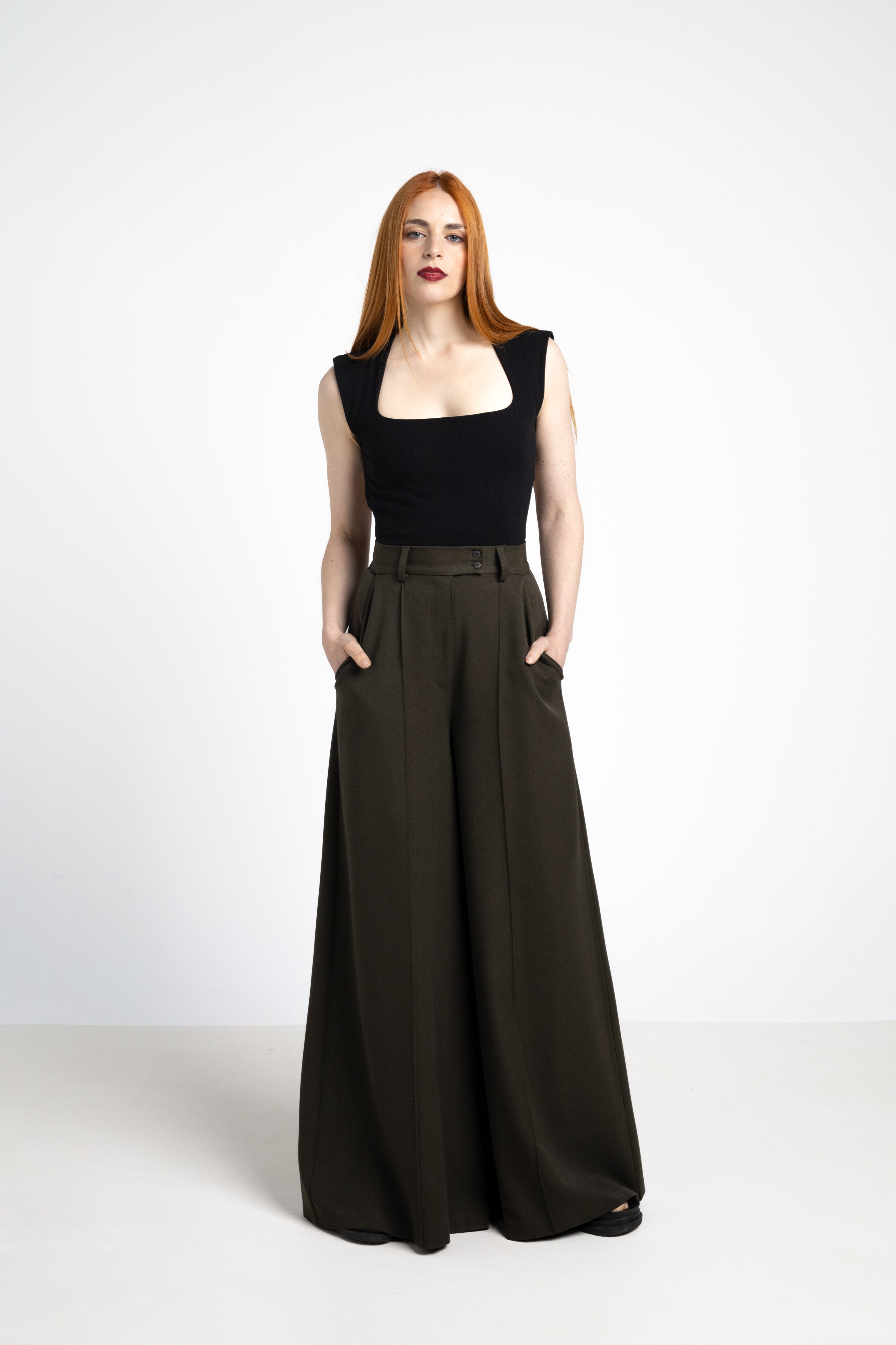 Kaori backless top - Square neck Organic cotton