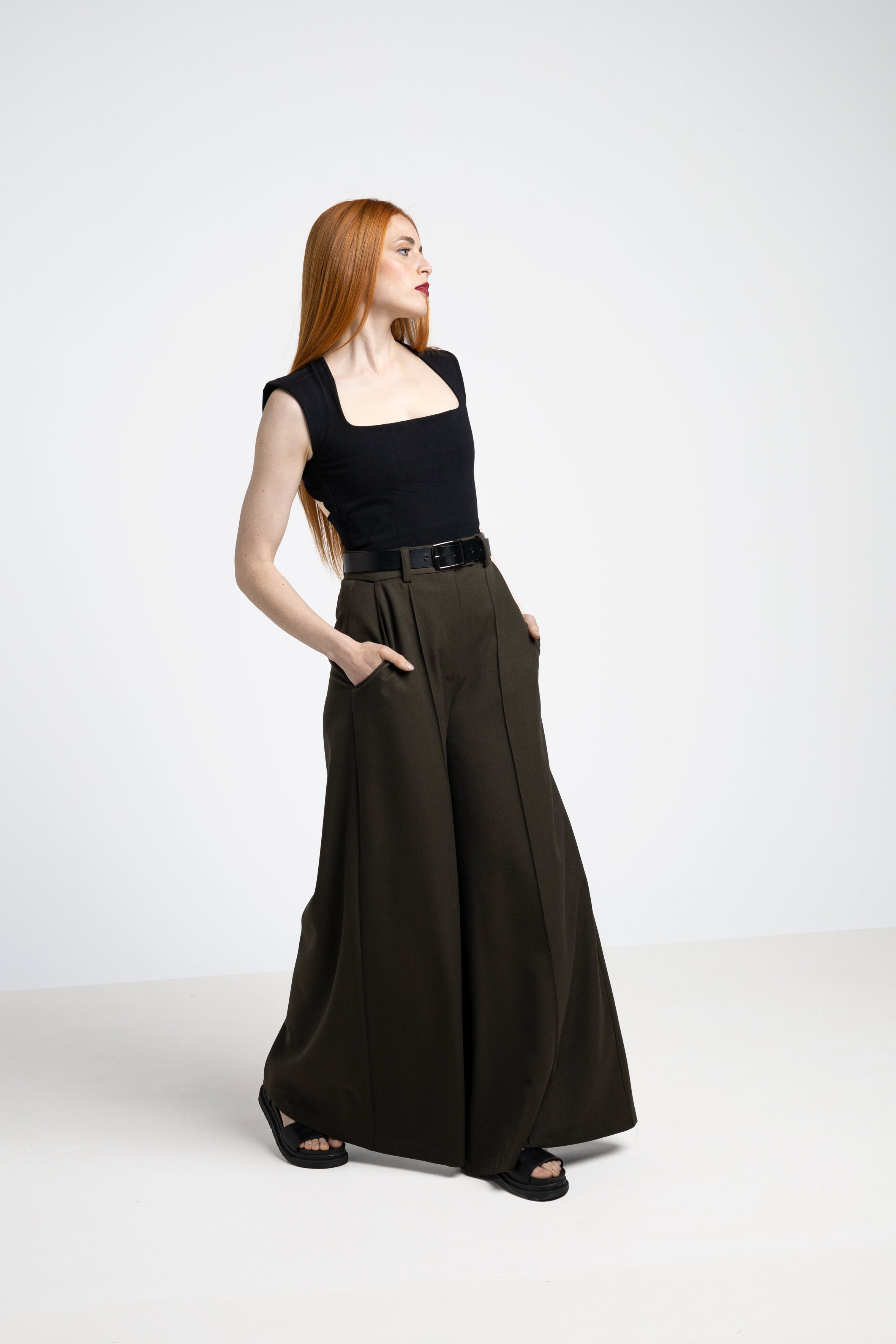 Kaori backless top - Square neck Organic cotton
