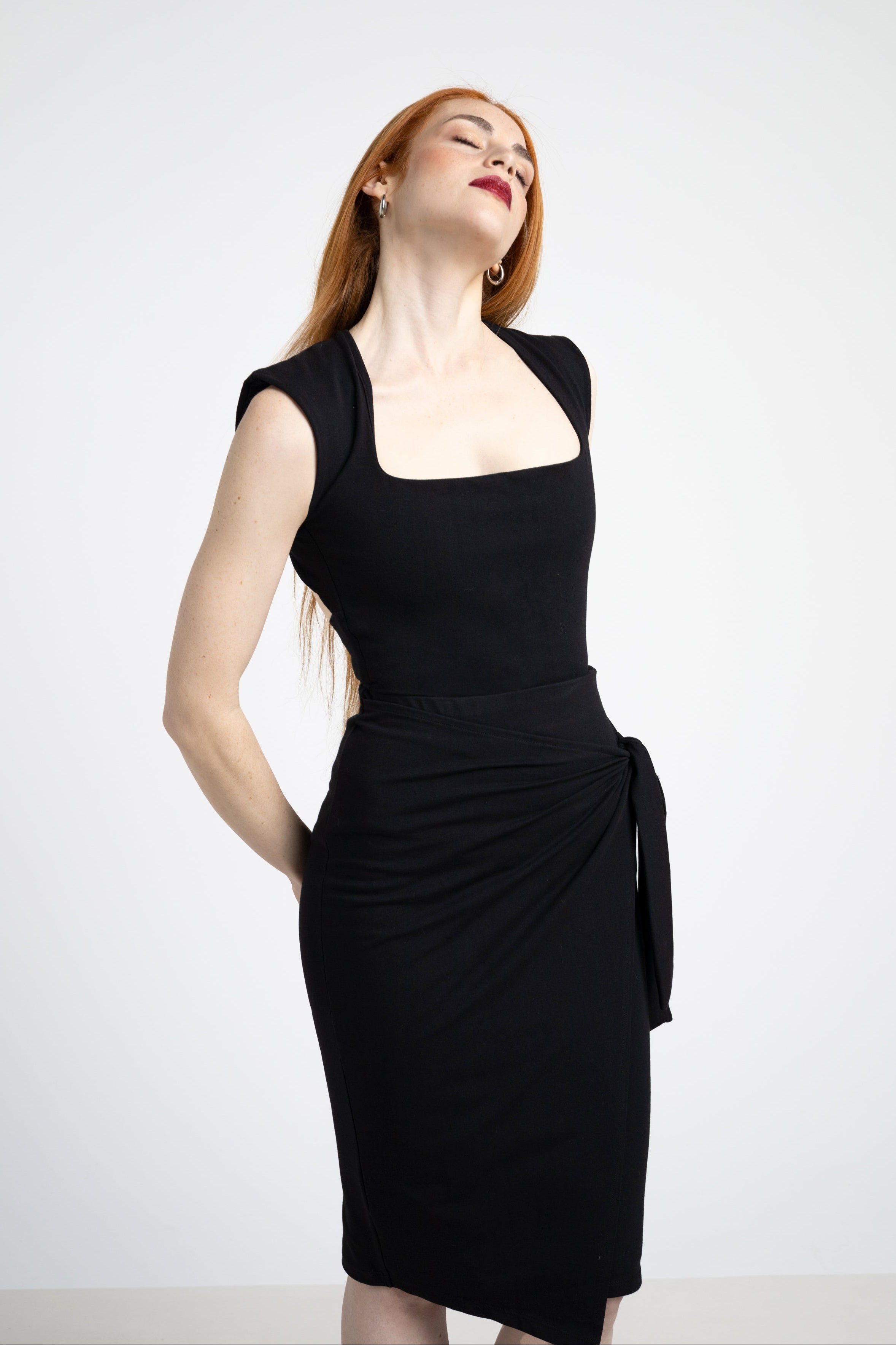 Kaori backless top - Square neck Organic cotton