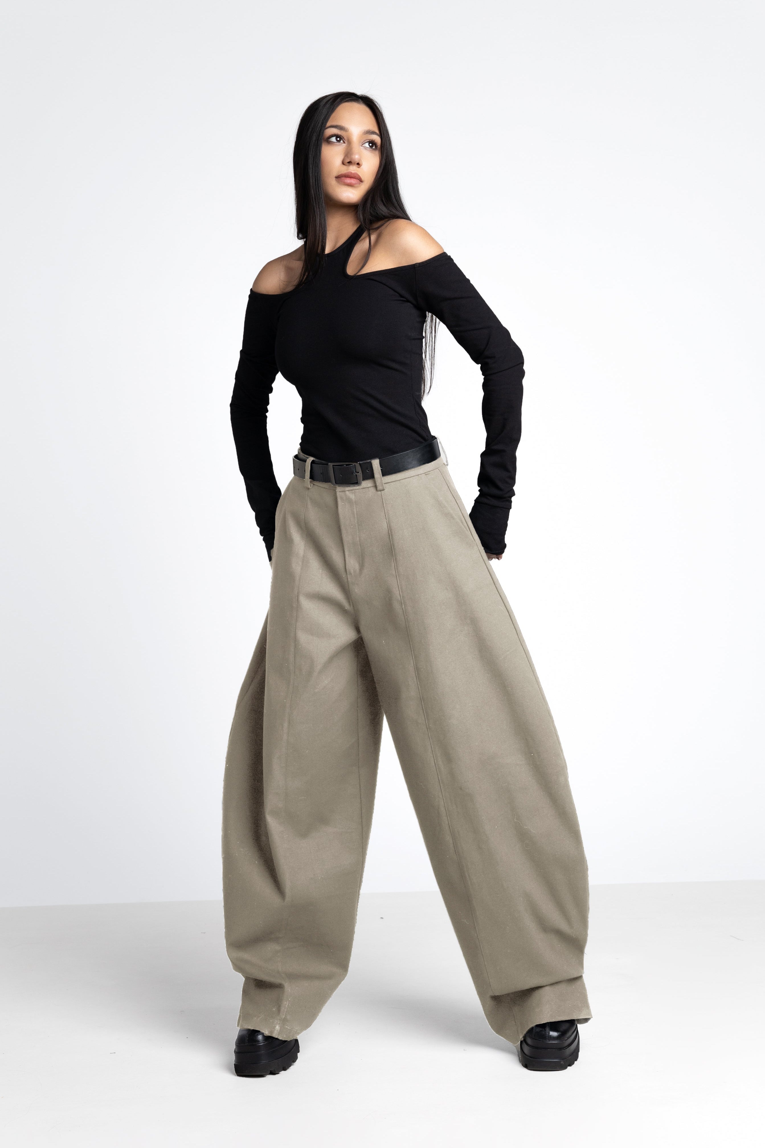 ERYX PANTS GREY -  Cotton