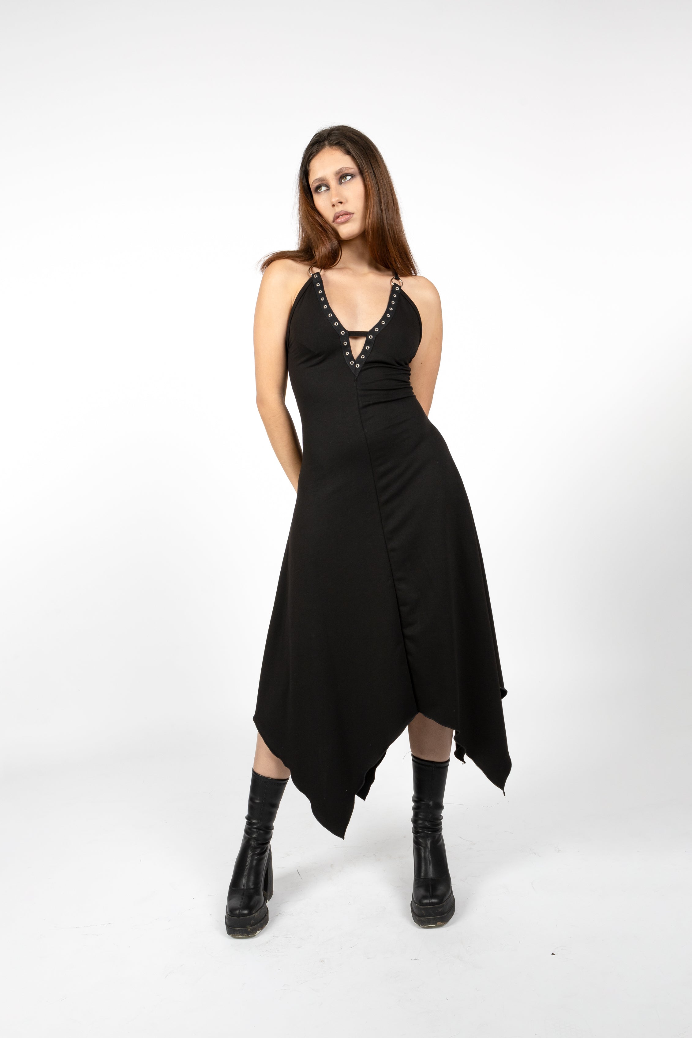 Emeral green faery maxi halter backless dress