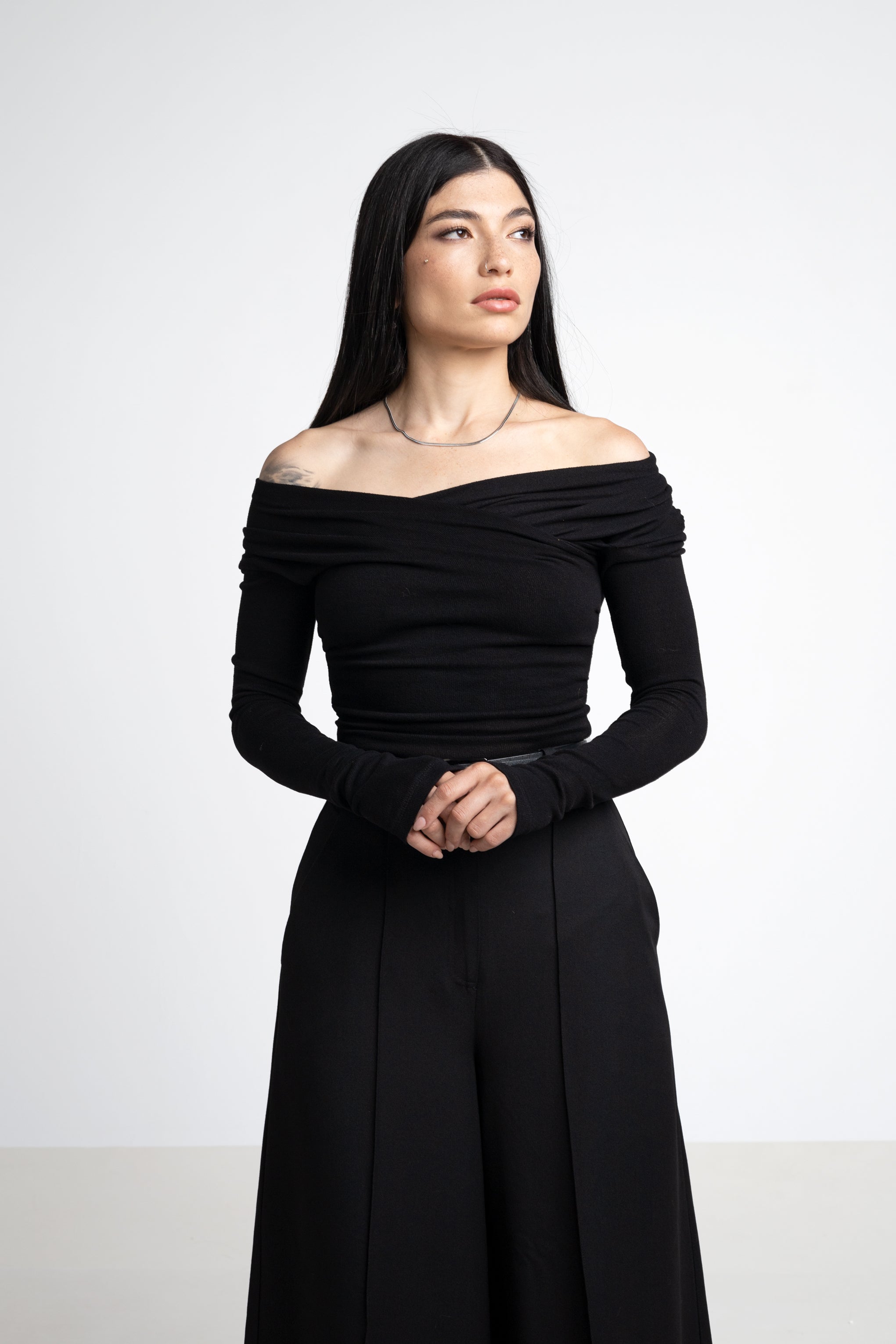 Dafne drapped sleeve top - Ecovero™