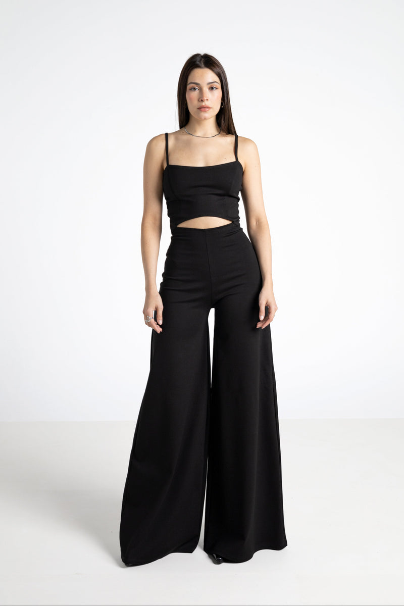 Wide leg jumpsuit Black