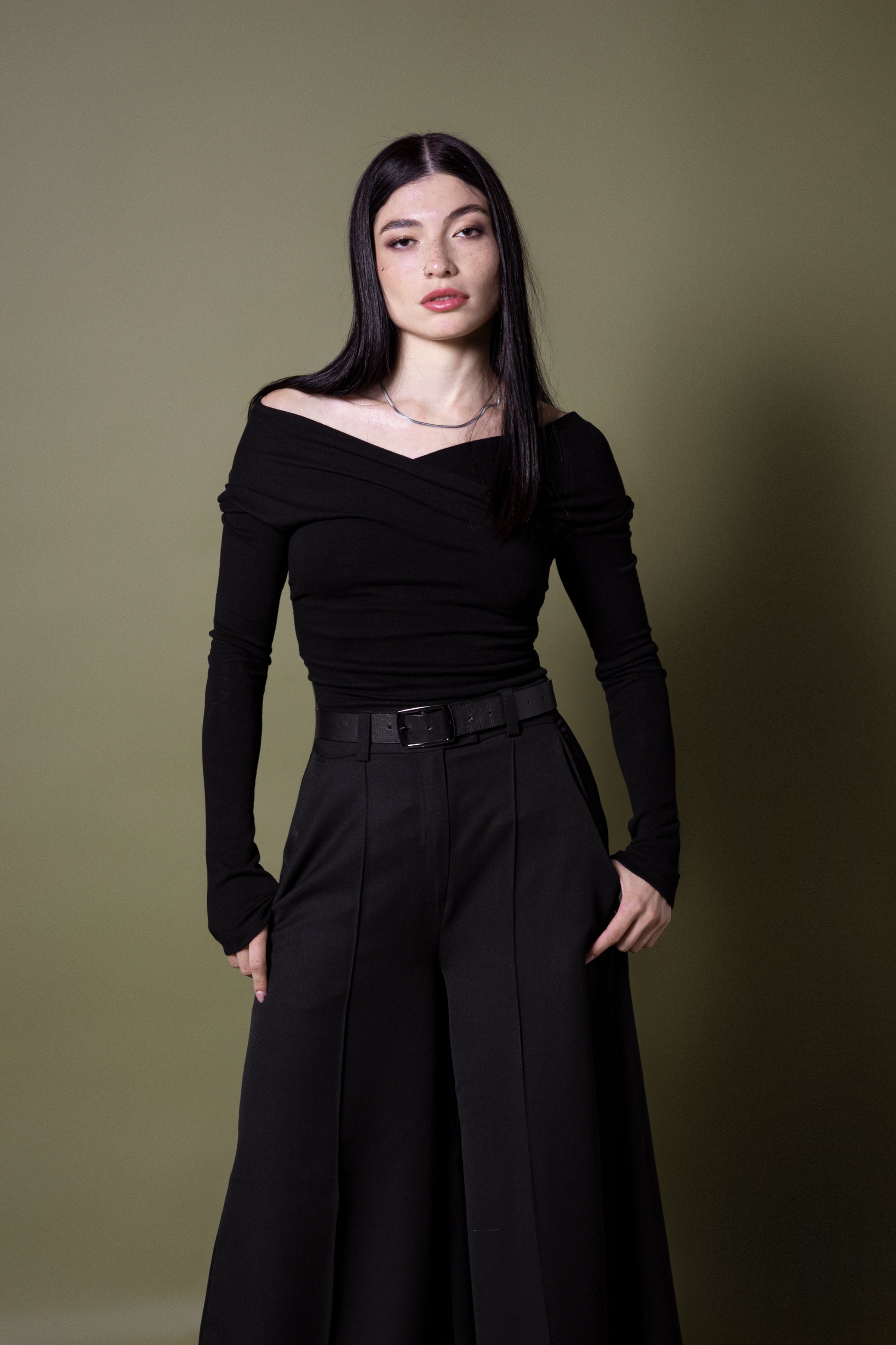 Dafne drapped sleeve top - Ecovero™