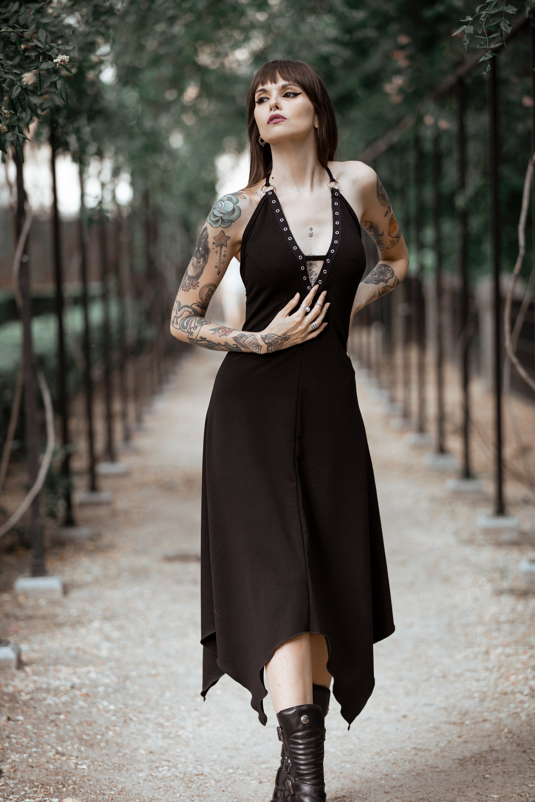 Emeral green faery maxi halter backless dress