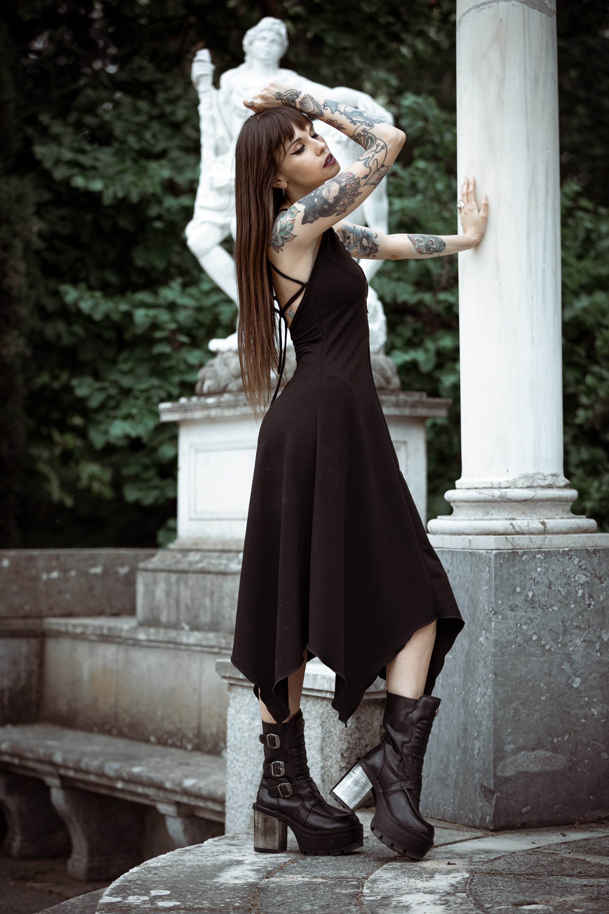 Emeral green faery maxi halter backless dress