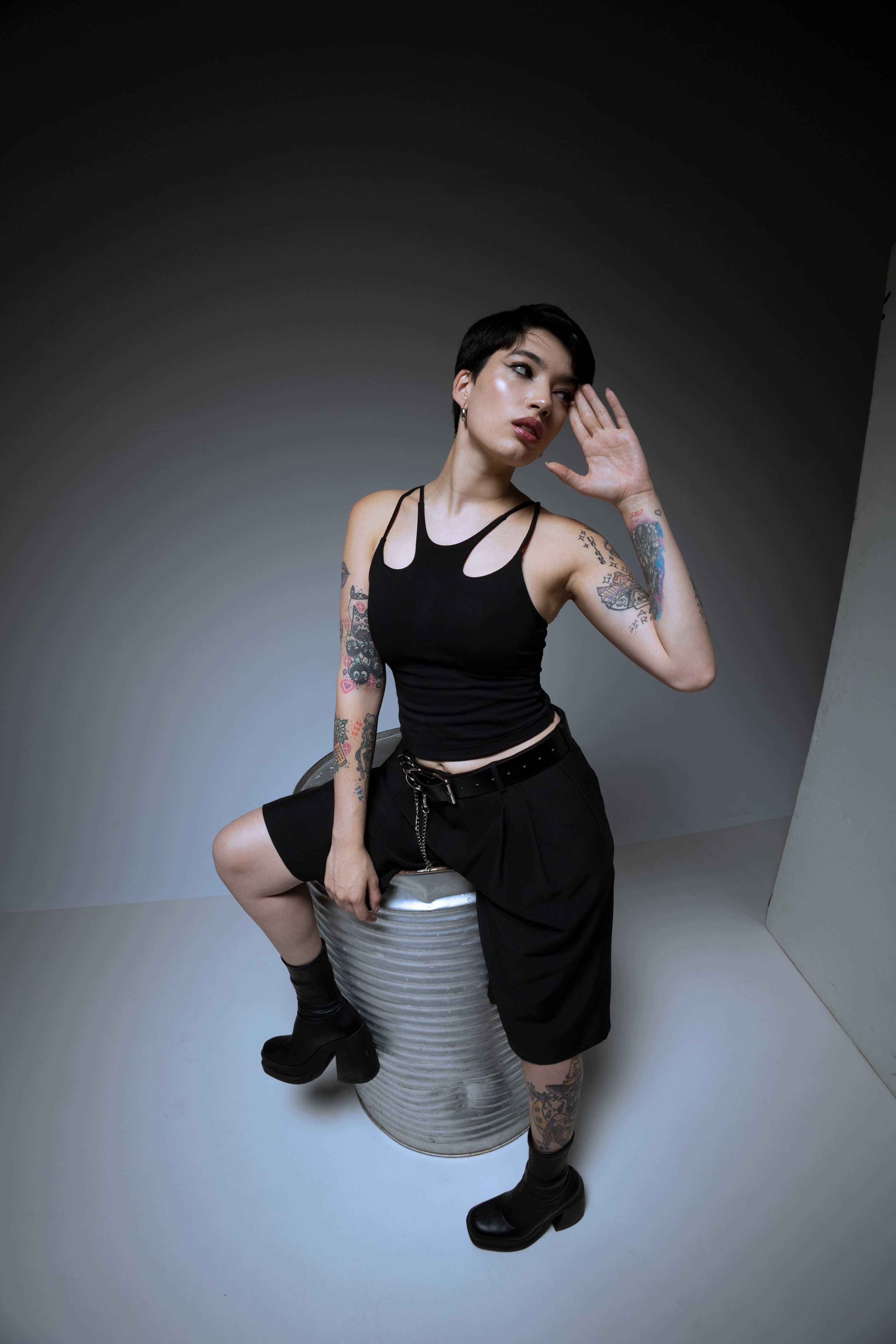 MIA Top – Organic Cotton Cut-Out Strappy Tank