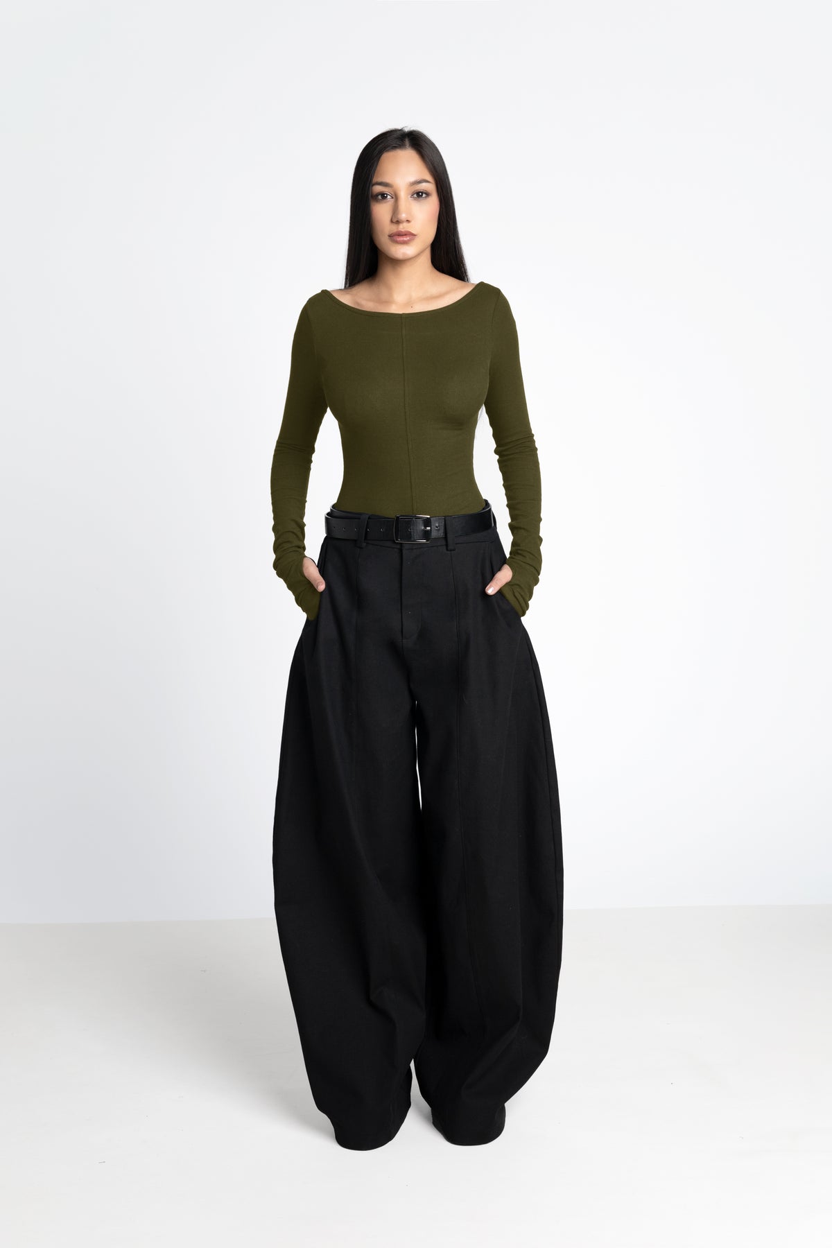 Noa top green - Organic cotton