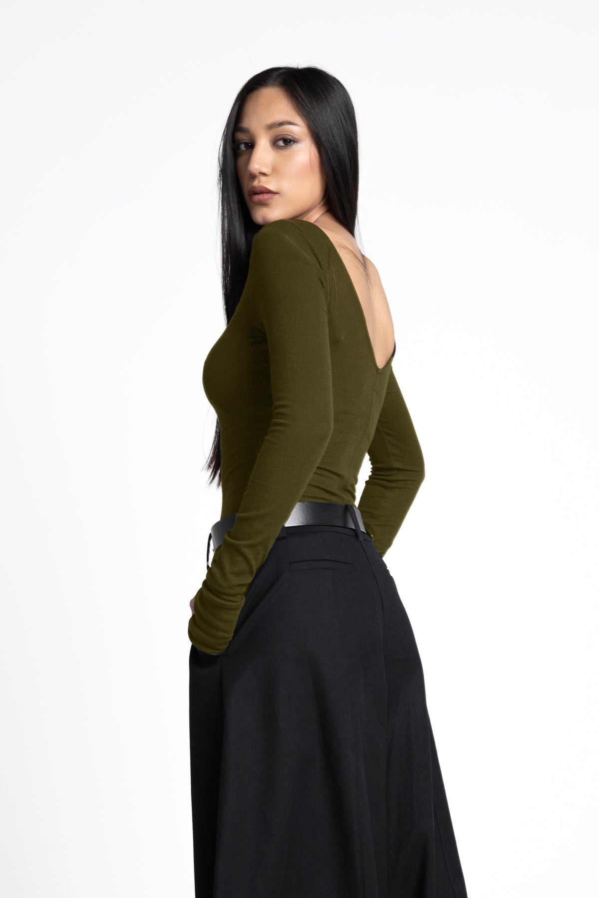 Noa top green - Organic cotton