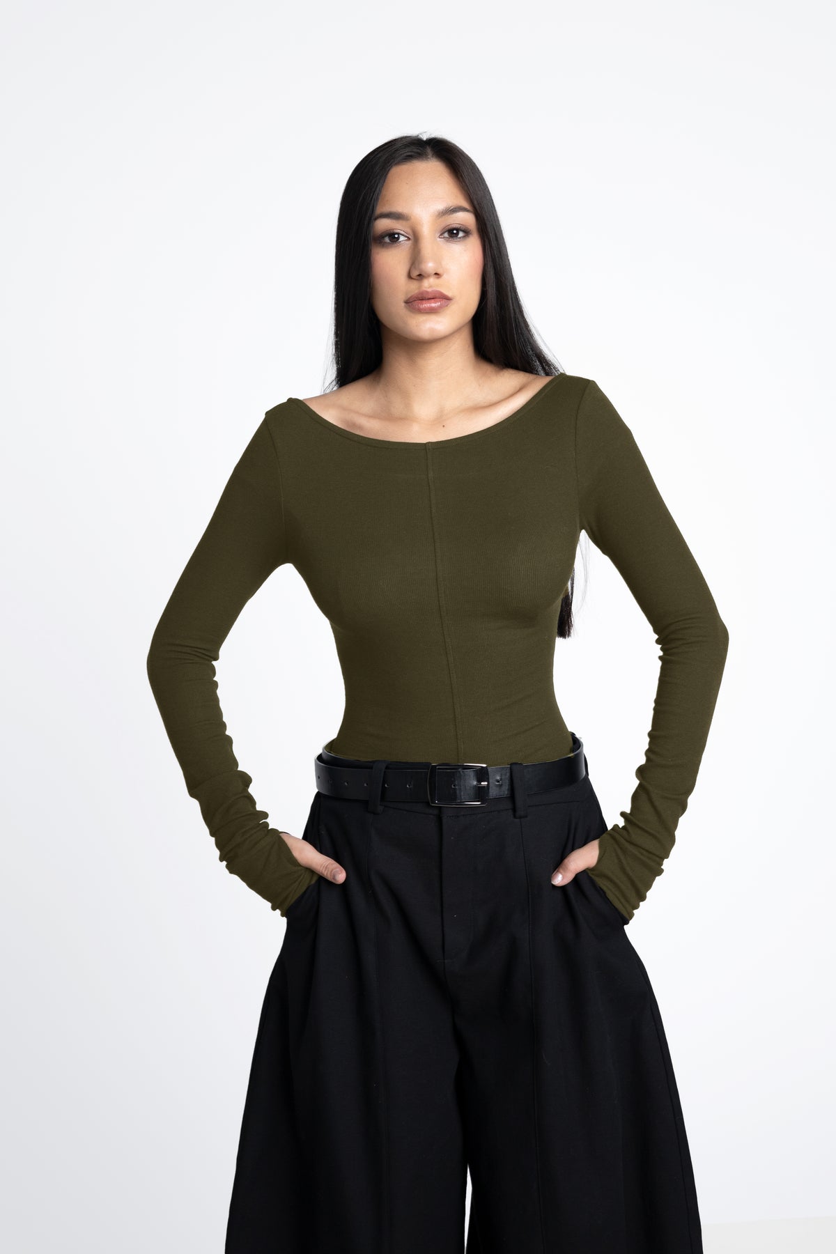 Noa top green - Organic cotton