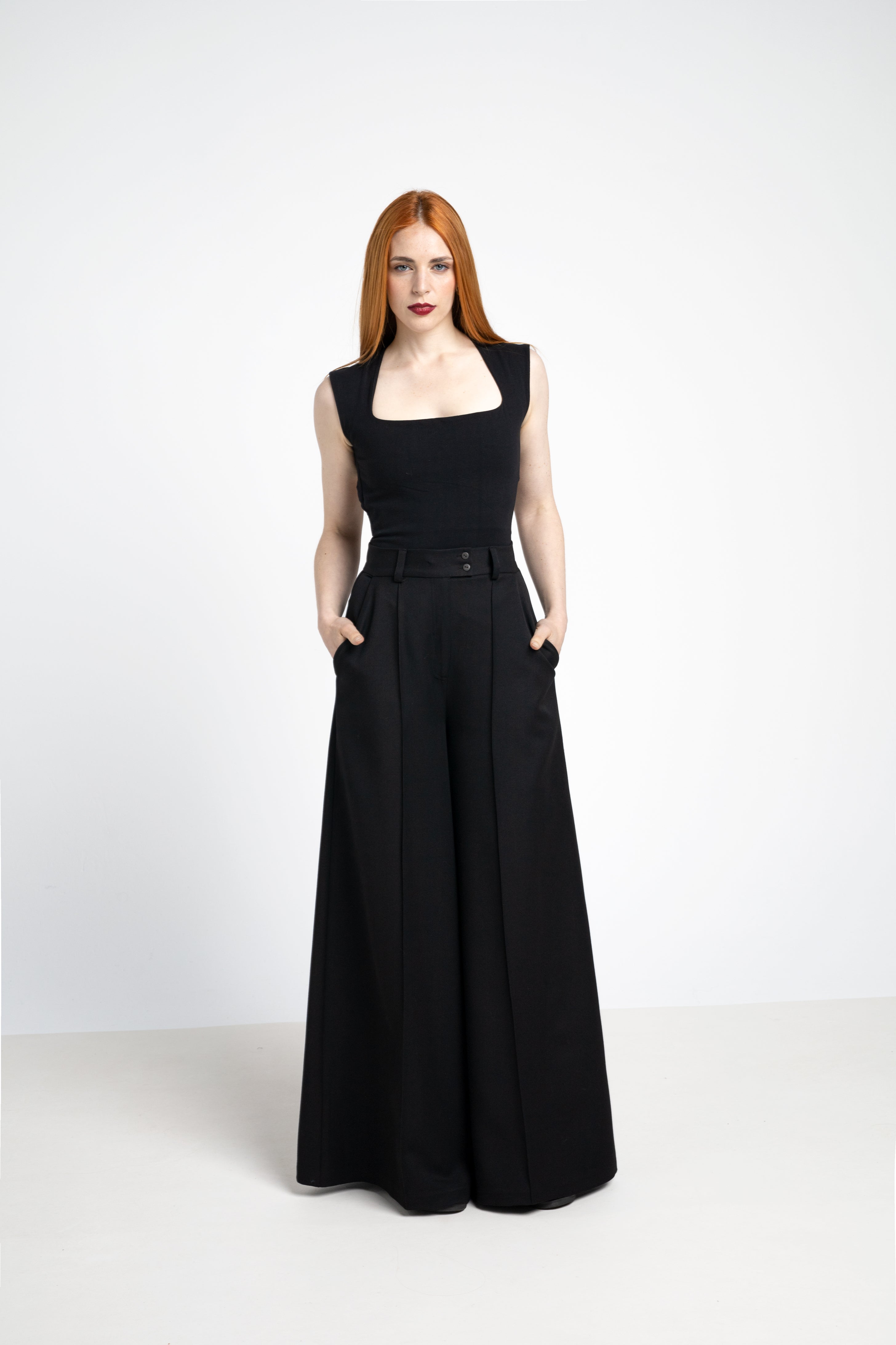 Kaori backless top - Square neck Organic cotton