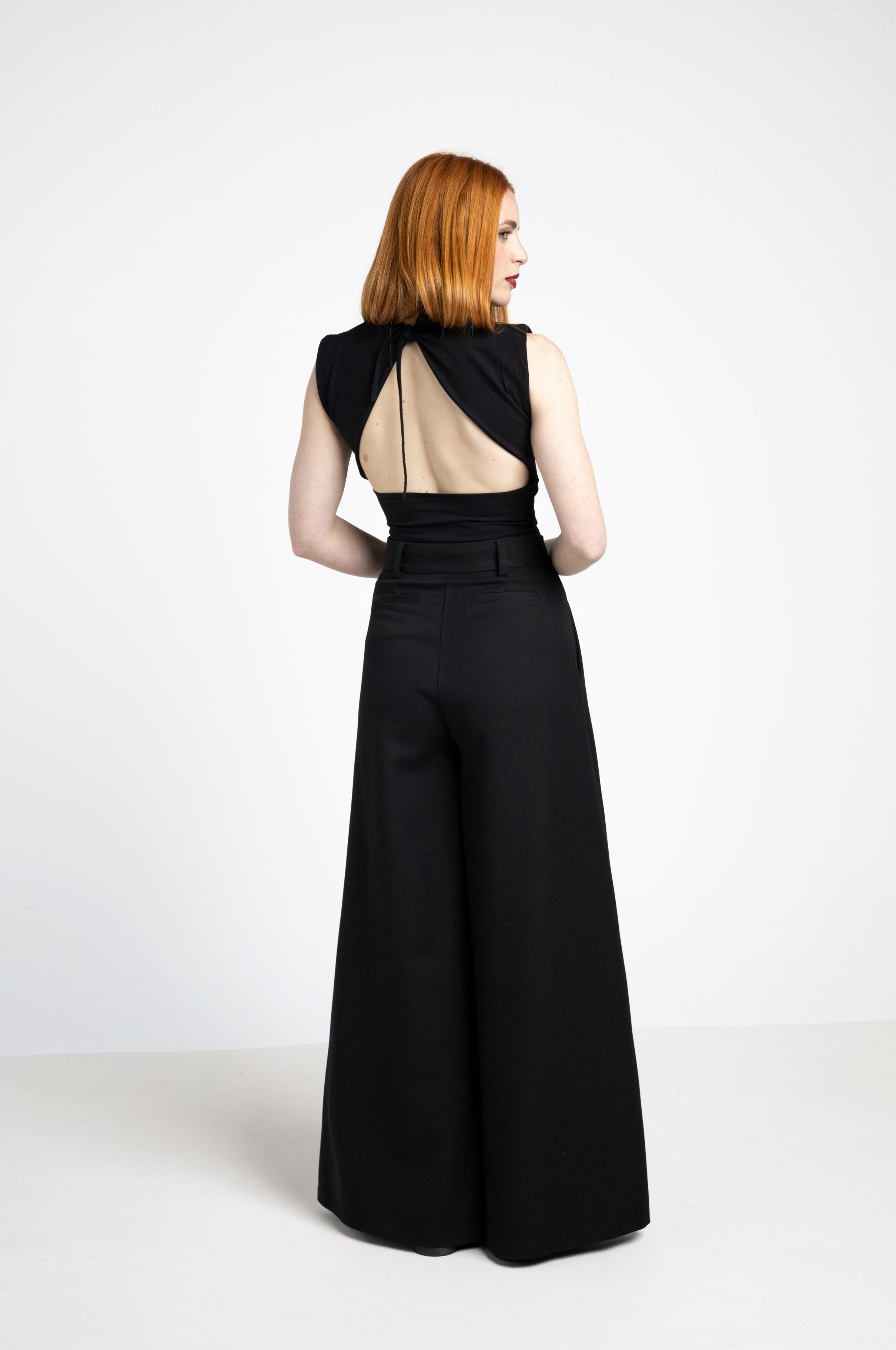 Kaori backless top - Square neck Organic cotton