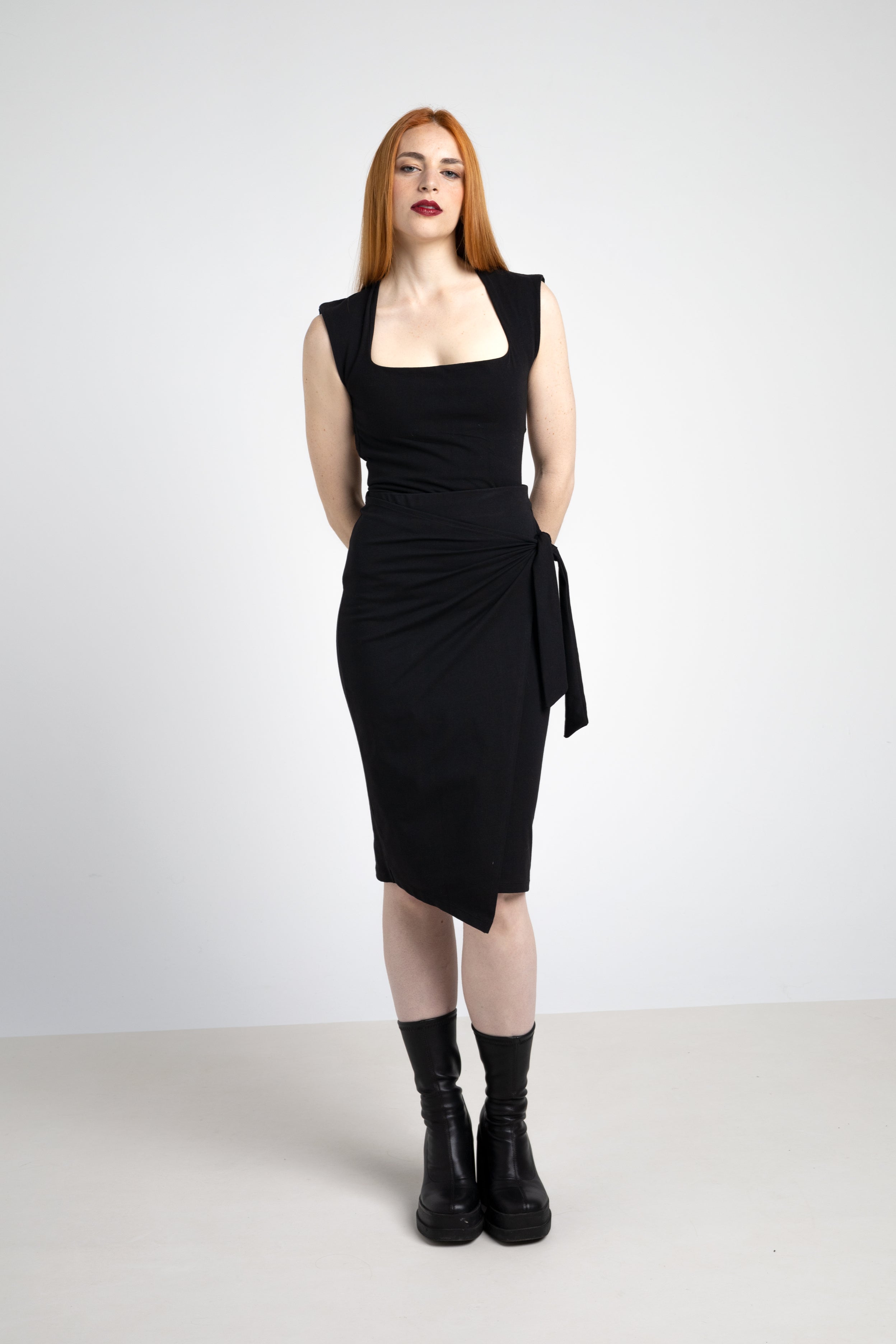 Kaori backless top - Square neck Organic cotton