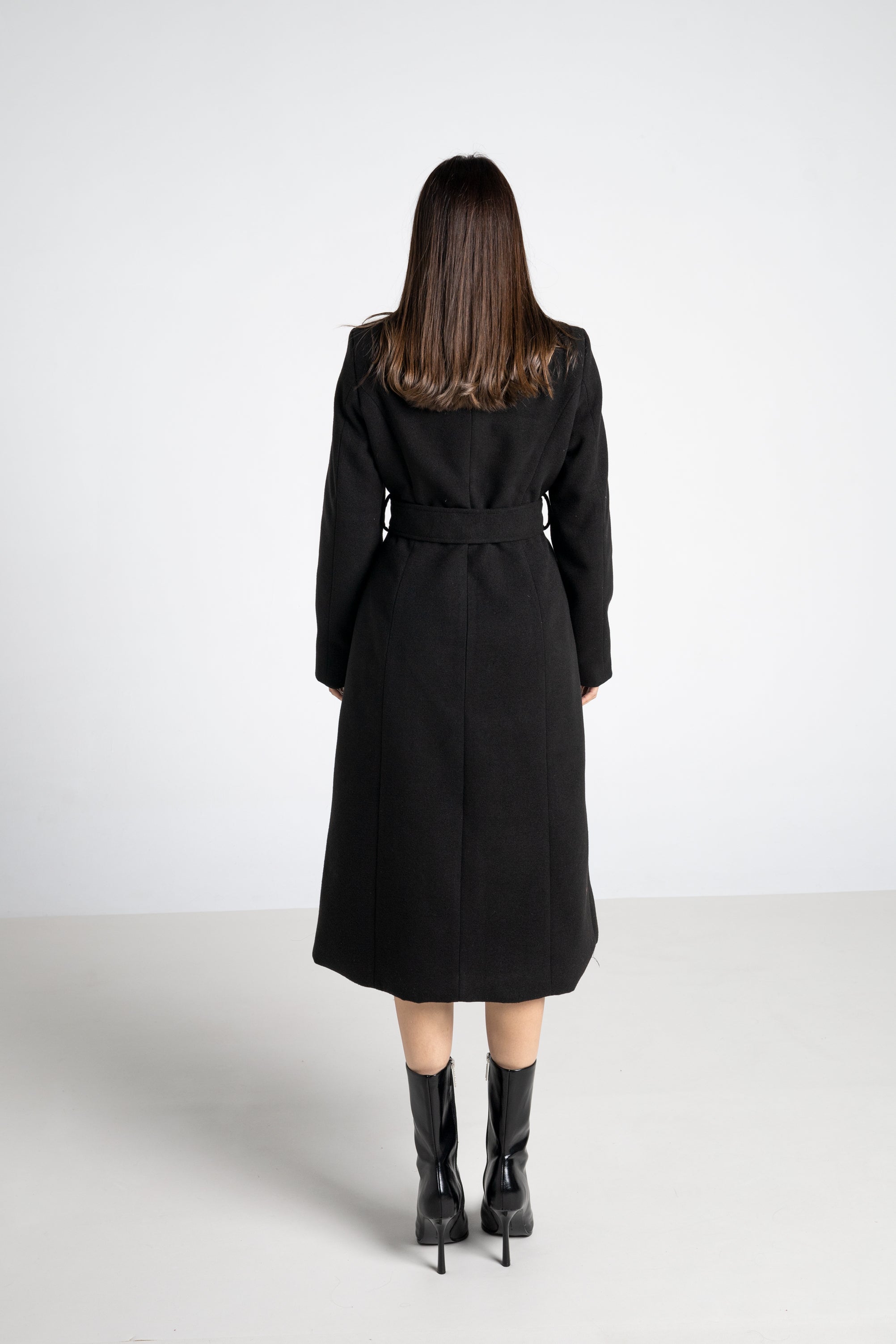 FREE SHIPPING. Classic Crossed Long Coat | Fitted Tailored Cut | Limited Edition