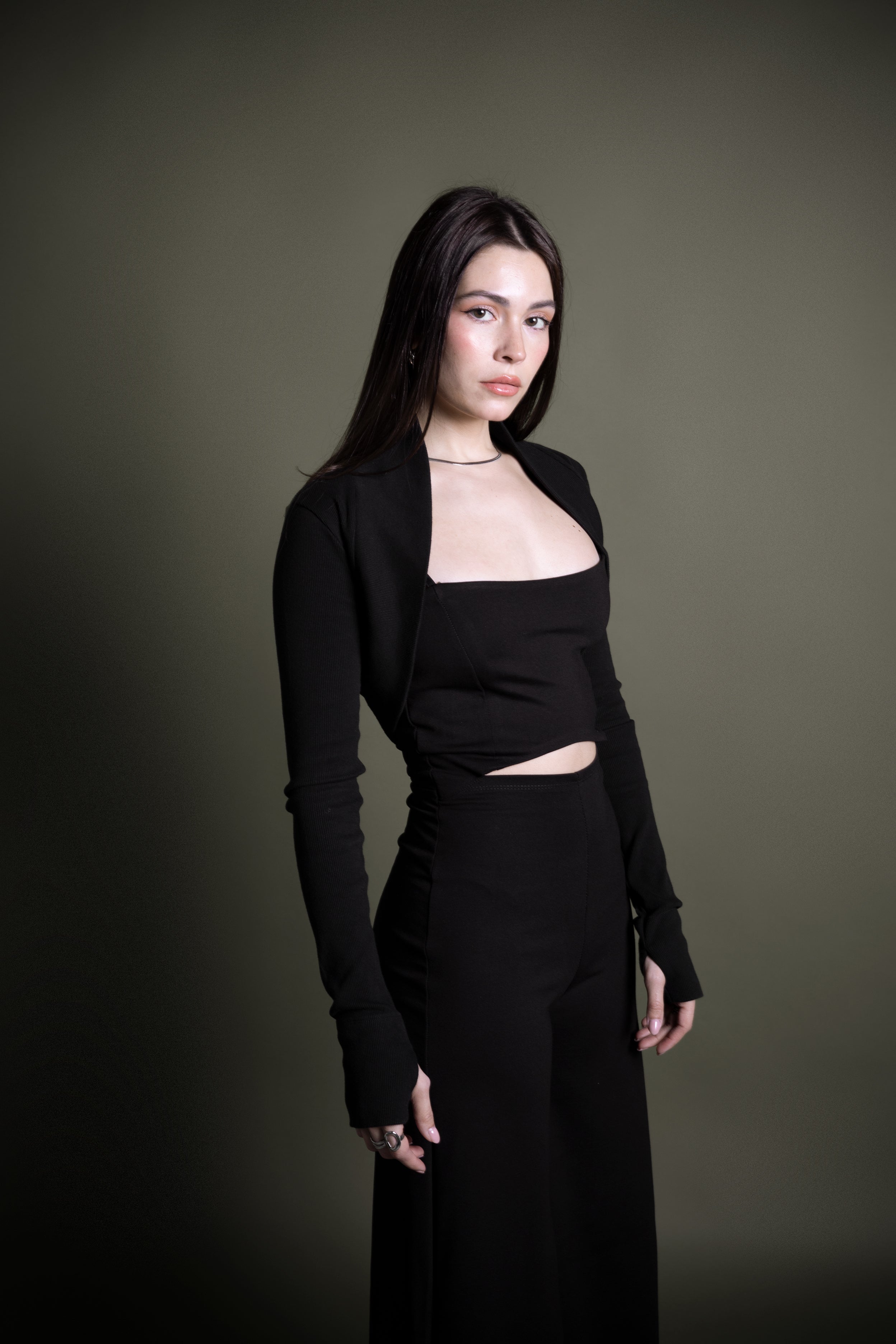 SET - Wide leg jumpsuit + Organic cotton Shrug - SAVE