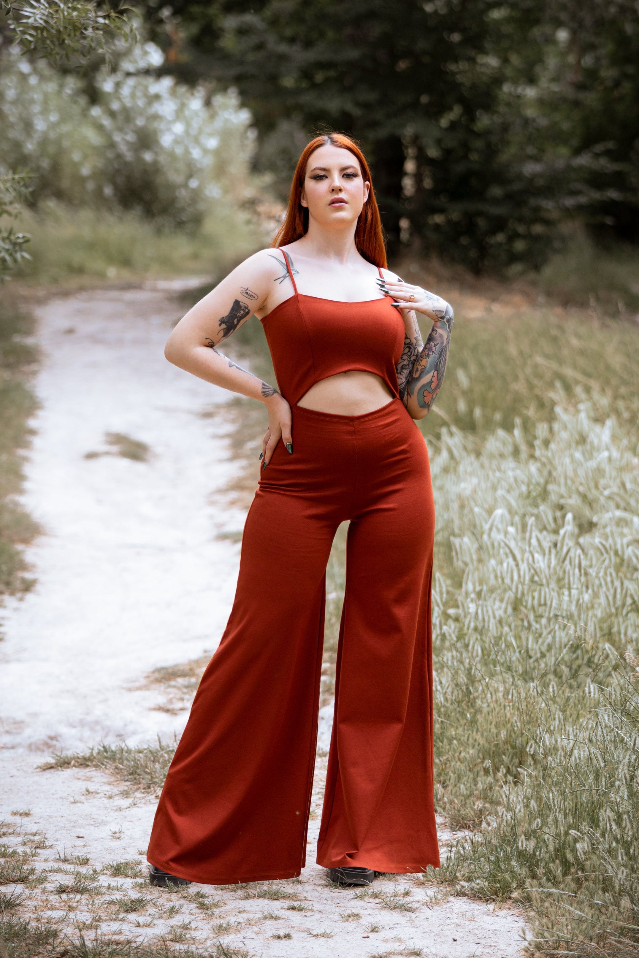 ONLY XL - Orange Wide leg jumpsuit