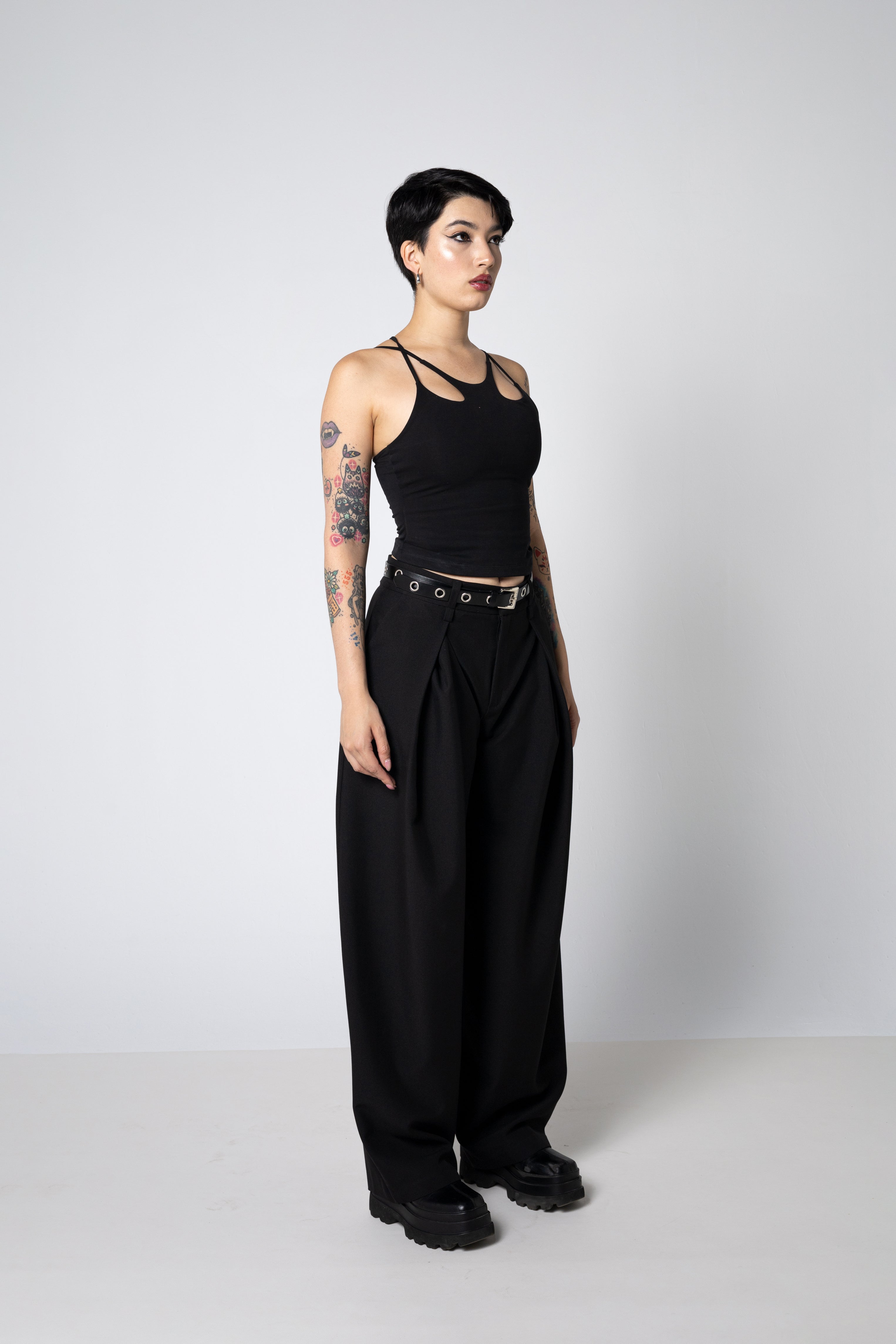 MIA Top – Organic Cotton Cut-Out Strappy Tank