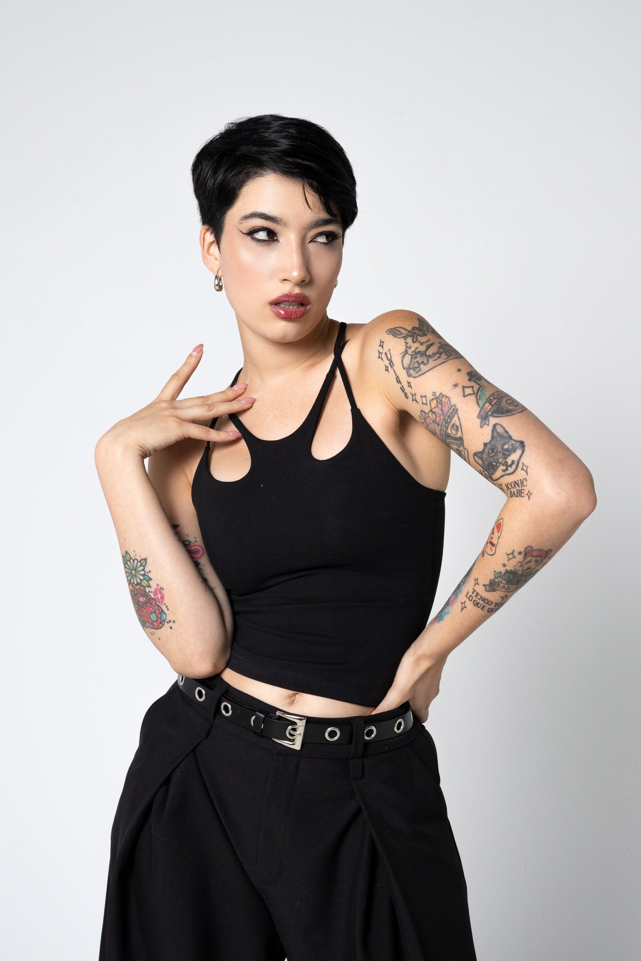 MIA Top – Organic Cotton Cut-Out Strappy Tank