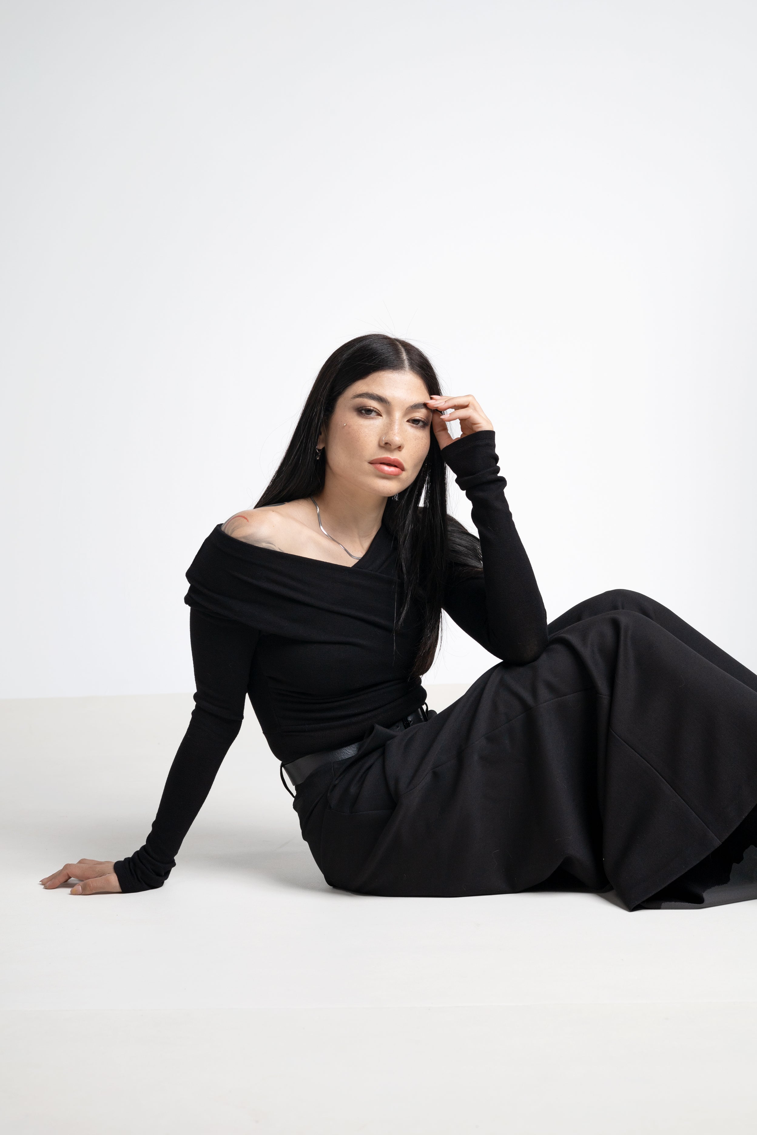 Dafne drapped sleeve top - Ecovero™